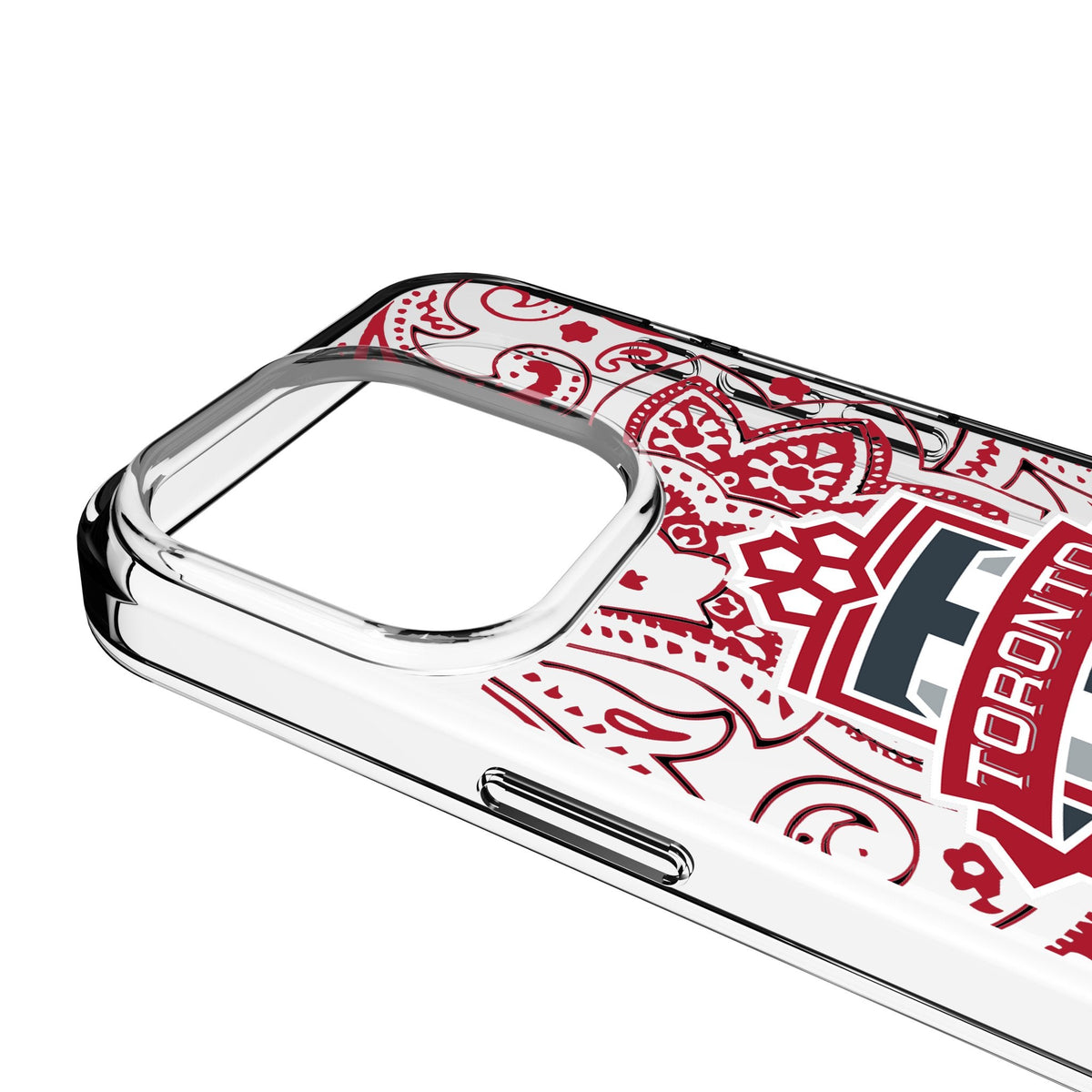 Toronto FC Paisley Clear Phone Case for Apple iPhone 3