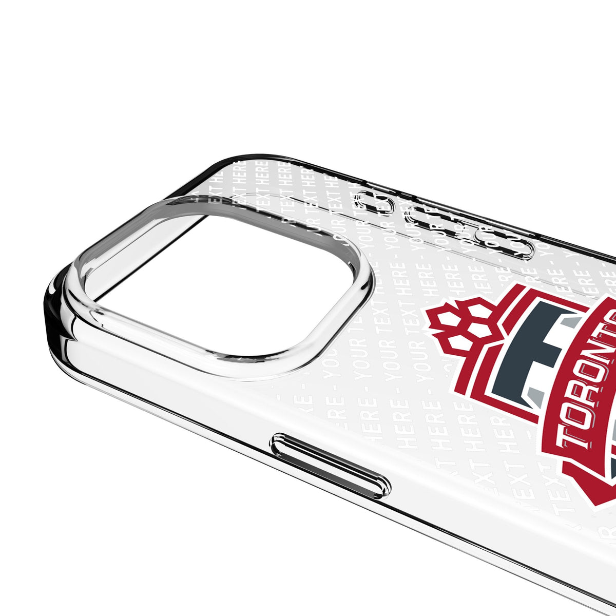 Toronto FC Personalized EndZone Plus Clear Phone Case for Apple iPhone 3