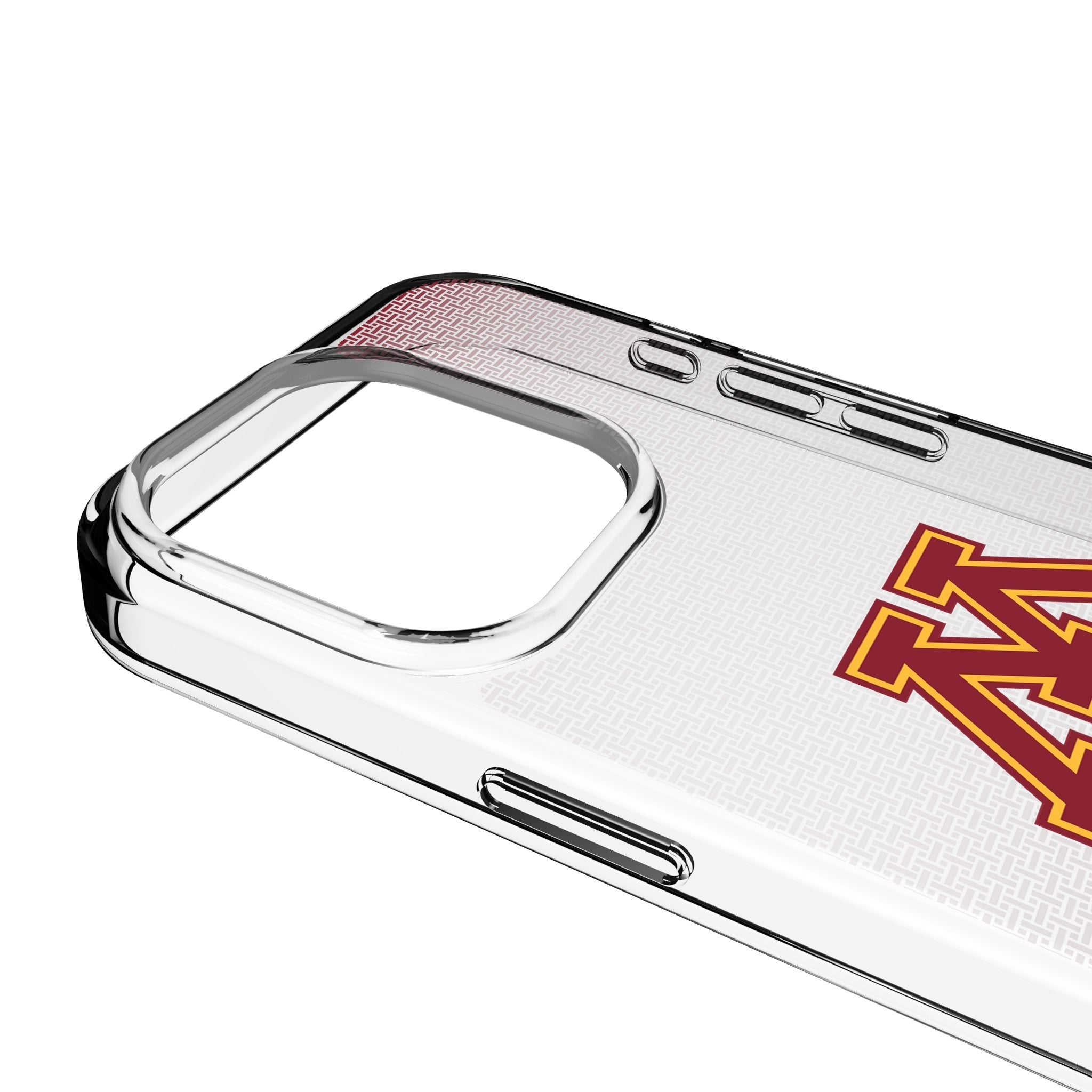 University of Minnesota Golden Gophers Linen Clear Phone Case for Apple iPhone 3