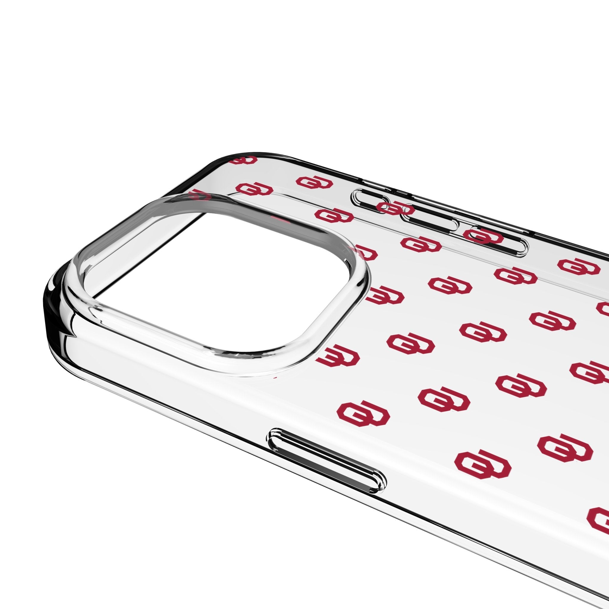 University of Oklahoma Sooners Fashion Pattern Clear Phone Case for Apple iPhone 3