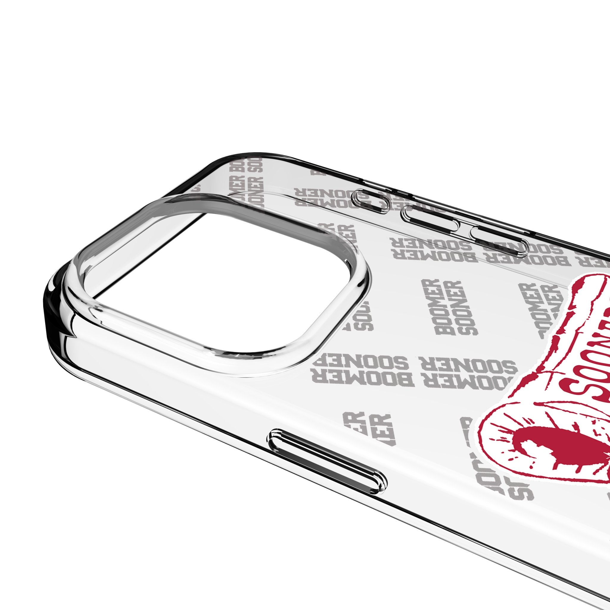 University of Oklahoma Sooners Quadtile Clear Phone Case for Apple iPhone 3
