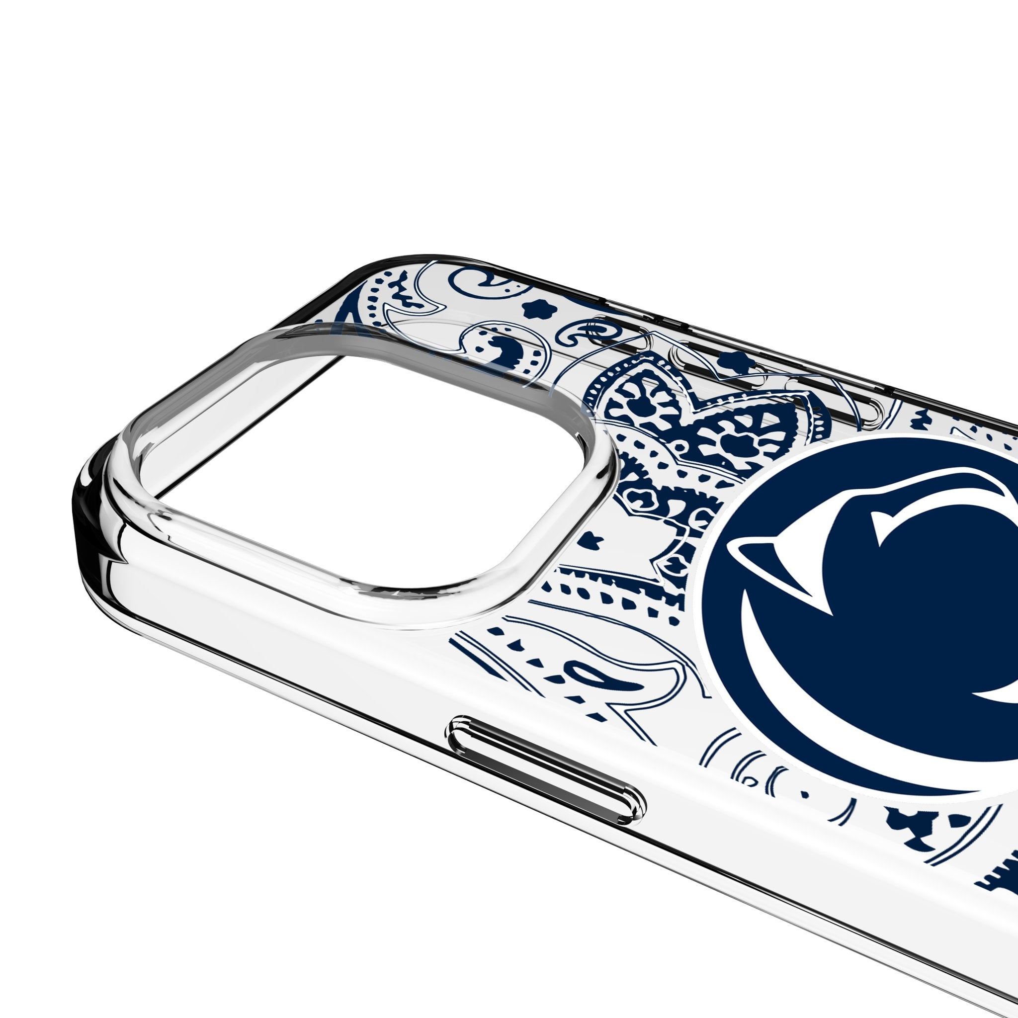 Pennsylvania State University Nittany Lions Paisley Clear Phone Case for Apple iPhone 3