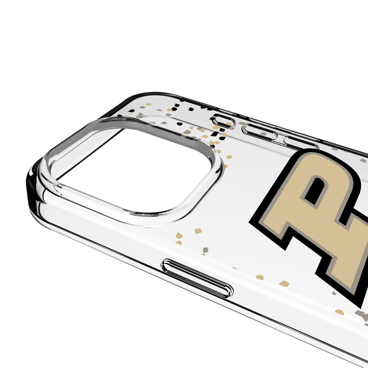 Purdue University Boilermakers Confetti Clear Phone Case for Apple iPhone 3