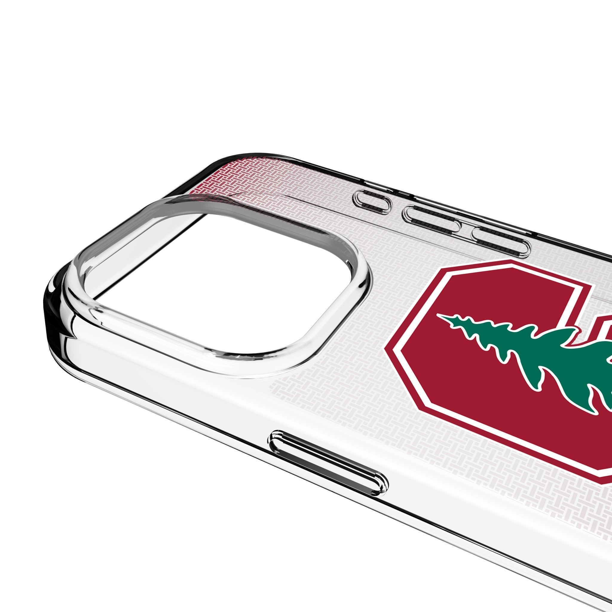 Stanford University Cardinal Linen Clear Phone Case for Apple iPhone 3