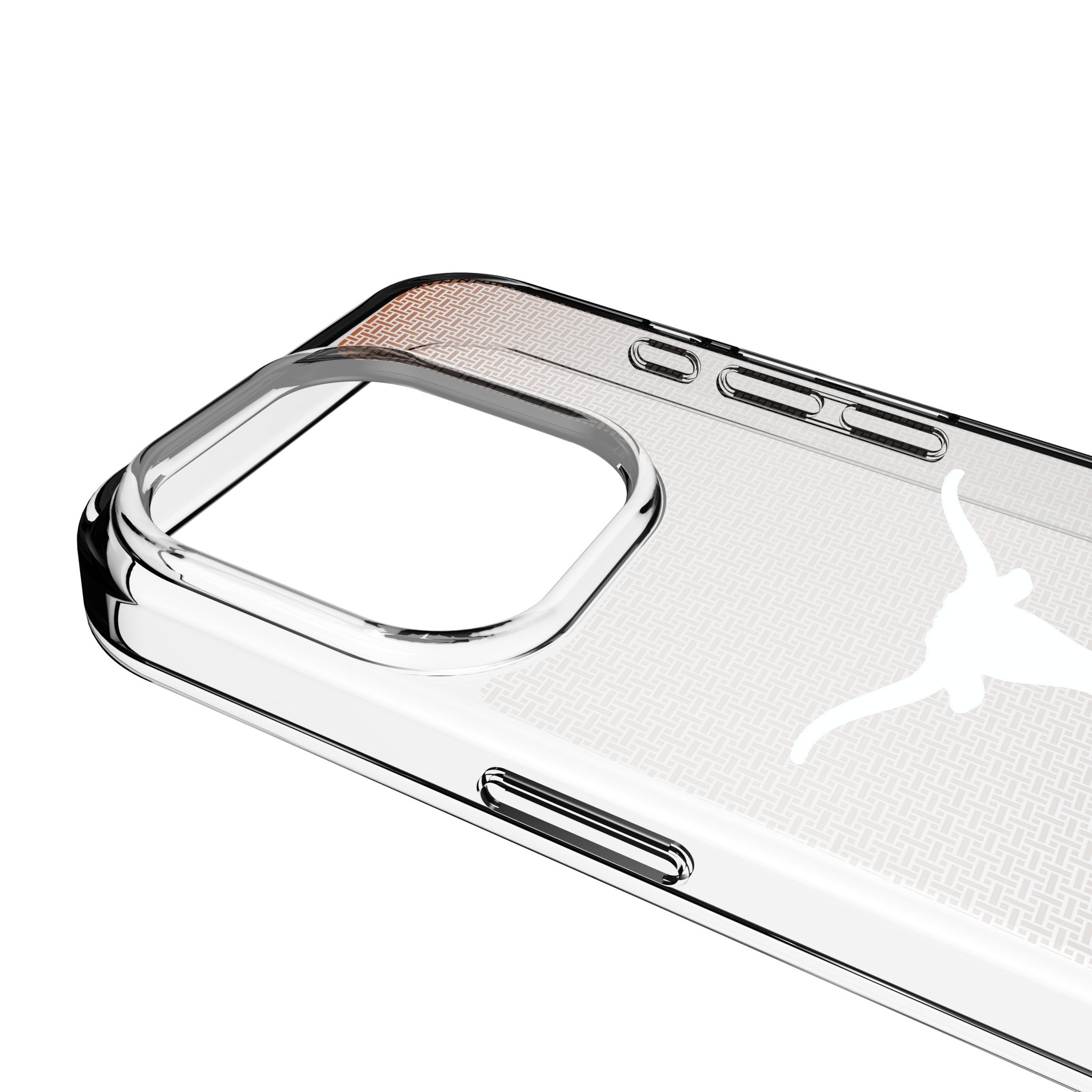 University of Texas Longhorns Linen Clear Phone Case for Apple iPhone