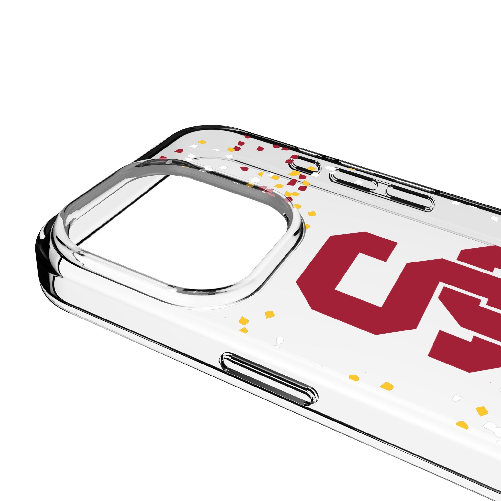 University of Southern California Trojans Confetti Clear Phone Case for Apple iPhone 3