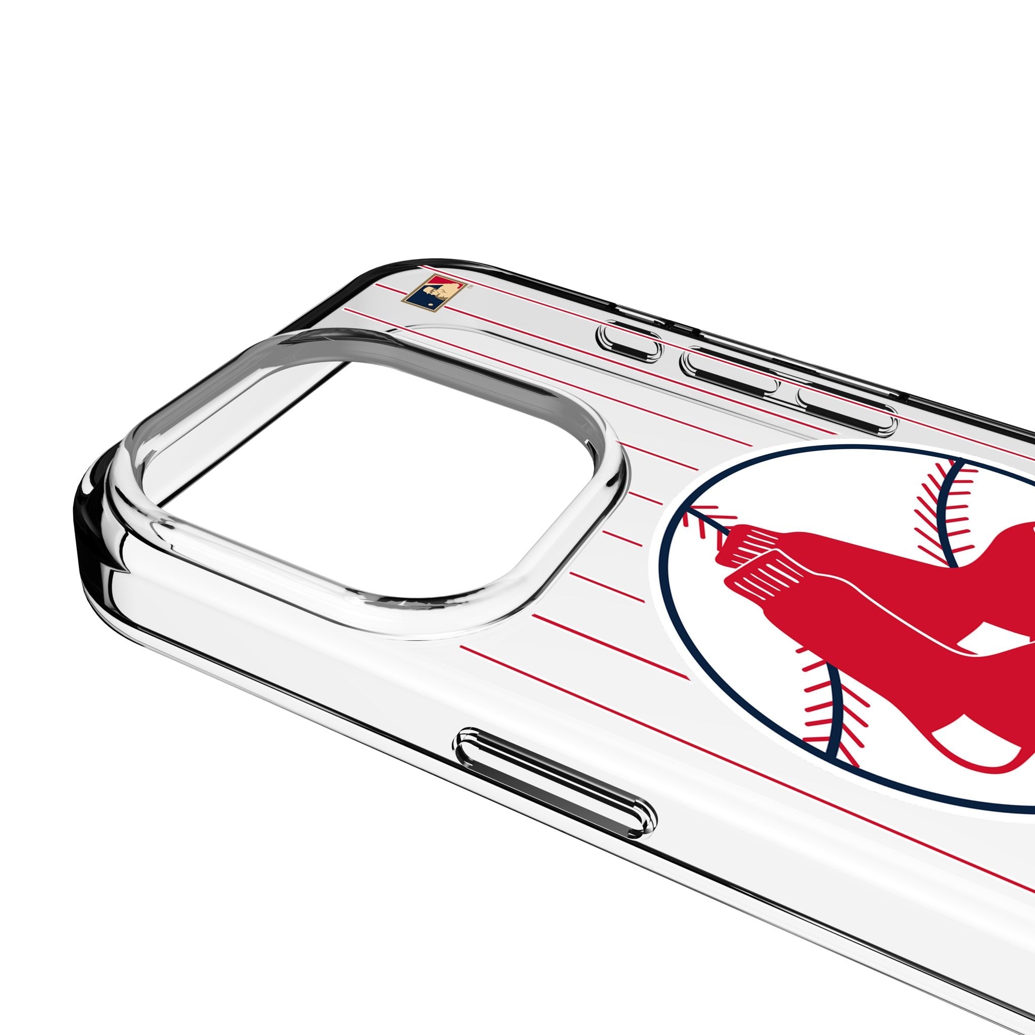 Boston Red Sox 1970-1975 - Cooperstown Collection Pinstripe Clear Phone Case for Apple iPhone 3