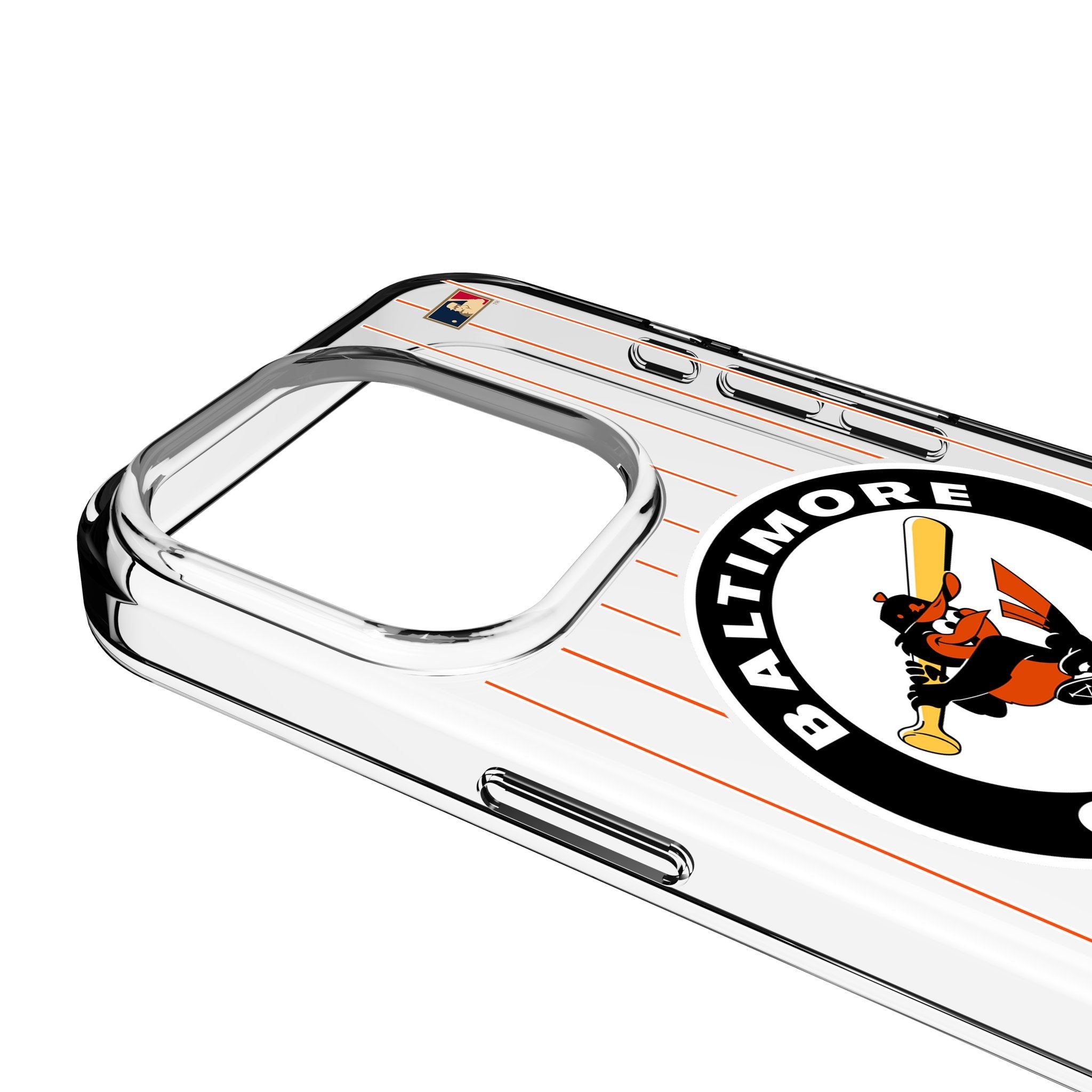 Baltimore Orioles 1966-1969 - Cooperstown Collection Pinstripe Clear Phone Case for Apple iPhone 3
