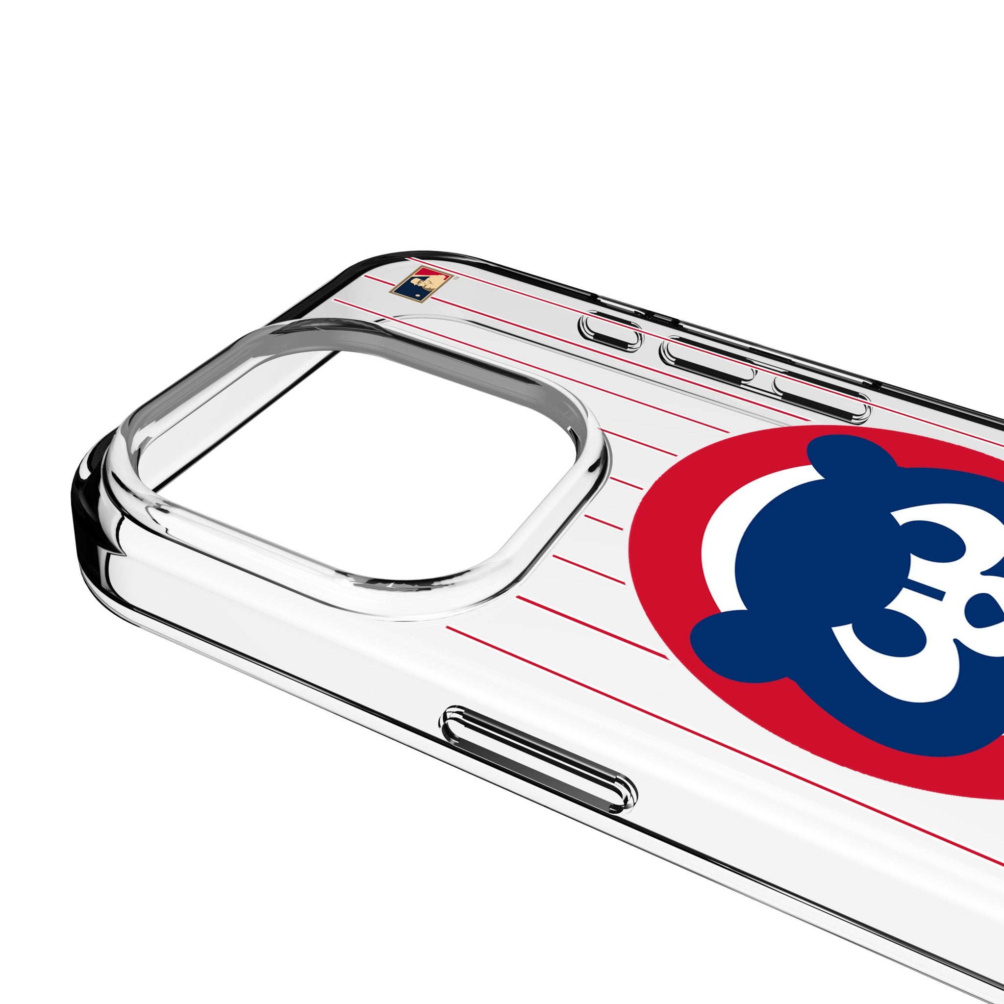 Chicago Cubs Home 1979-1993 - Cooperstown Collection Pinstripe Clear Phone Case for Apple iPhone 3