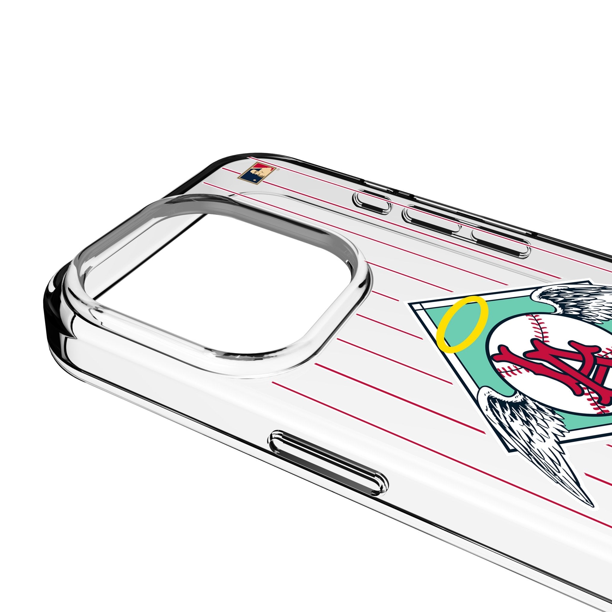 LA Angels 1961-1965 - Cooperstown Collection Pinstripe Clear Phone Case for Apple iPhone 3