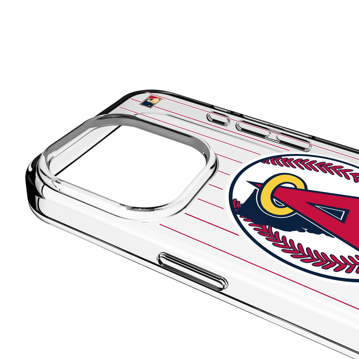 LA Angels 1986-1992 - Cooperstown Collection Pinstripe Clear Phone Case for Apple iPhone 3