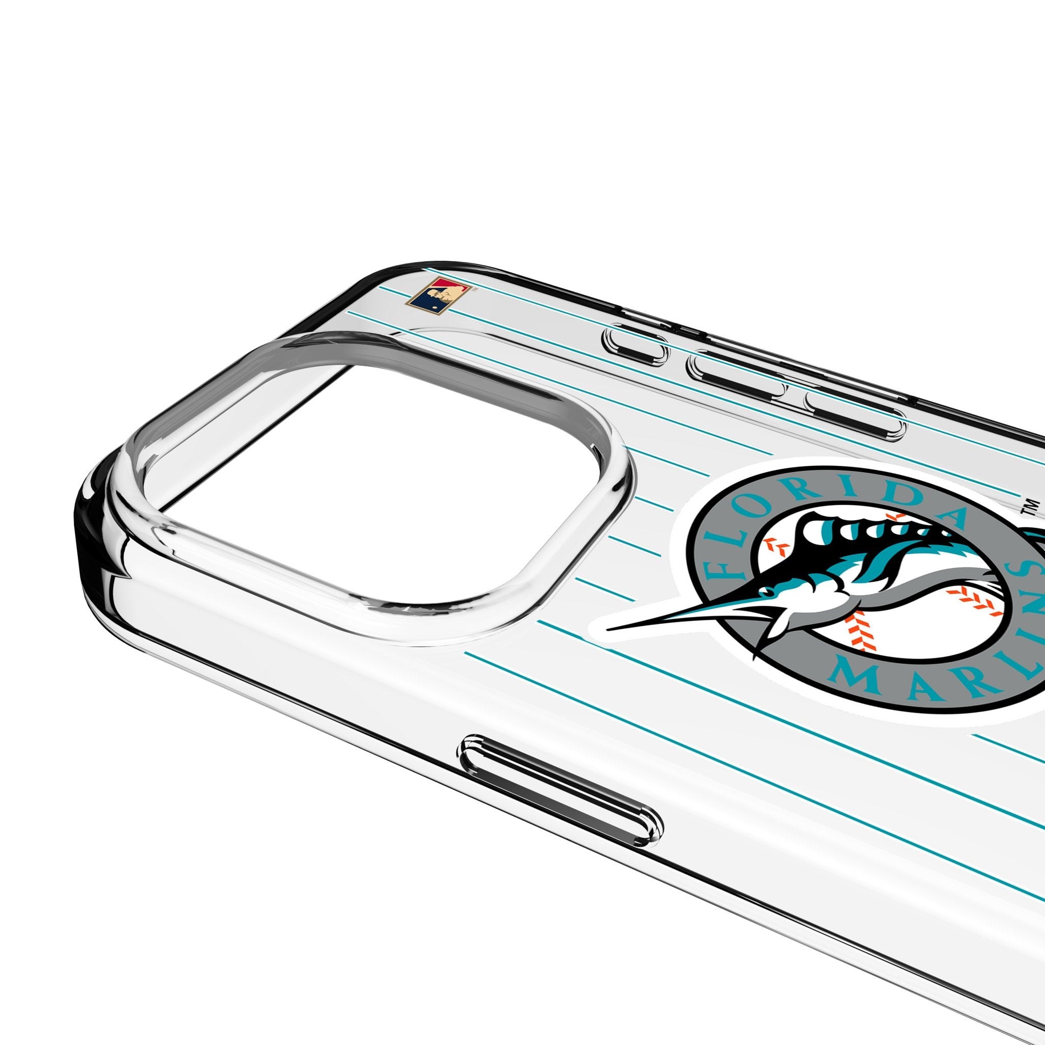 Miami Marlins 1993-2011 - Cooperstown Collection Pinstripe Clear Phone Case for Apple iPhone 3