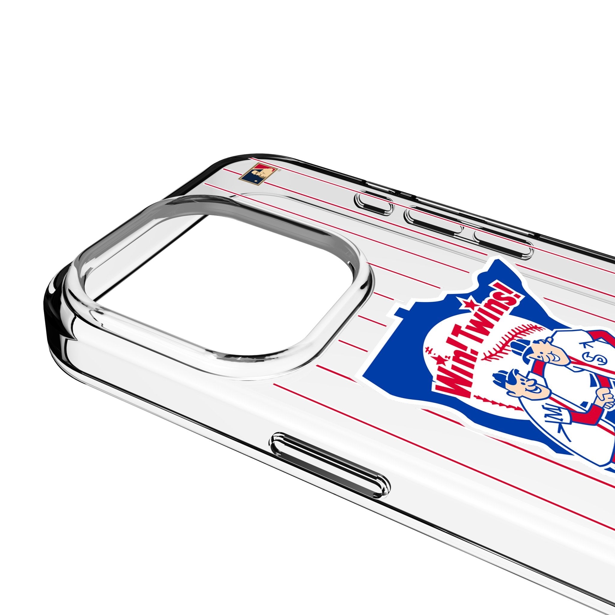 Minnesota Twins 1976-1986 - Cooperstown Collection Pinstripe Clear Phone Case for Apple iPhone 3