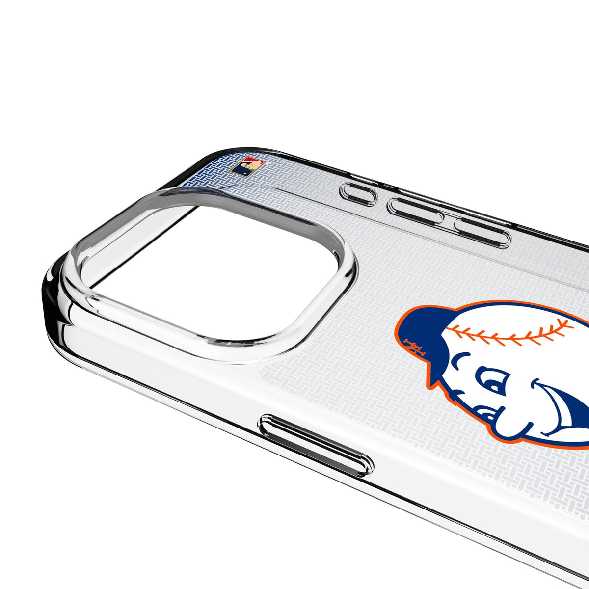 New York Mets 2014 - Cooperstown Collection Linen Clear Phone Case for Apple iPhone 3