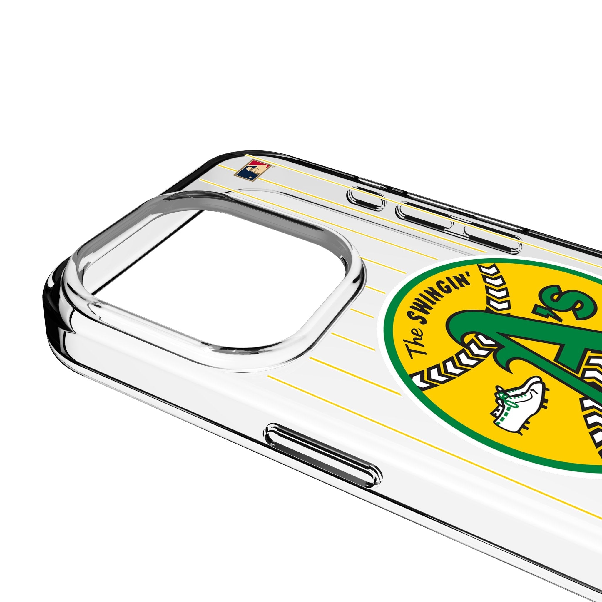 Oakland As 1971-1981 - Cooperstown Collection Pinstripe Clear Phone Case for Apple iPhone 3
