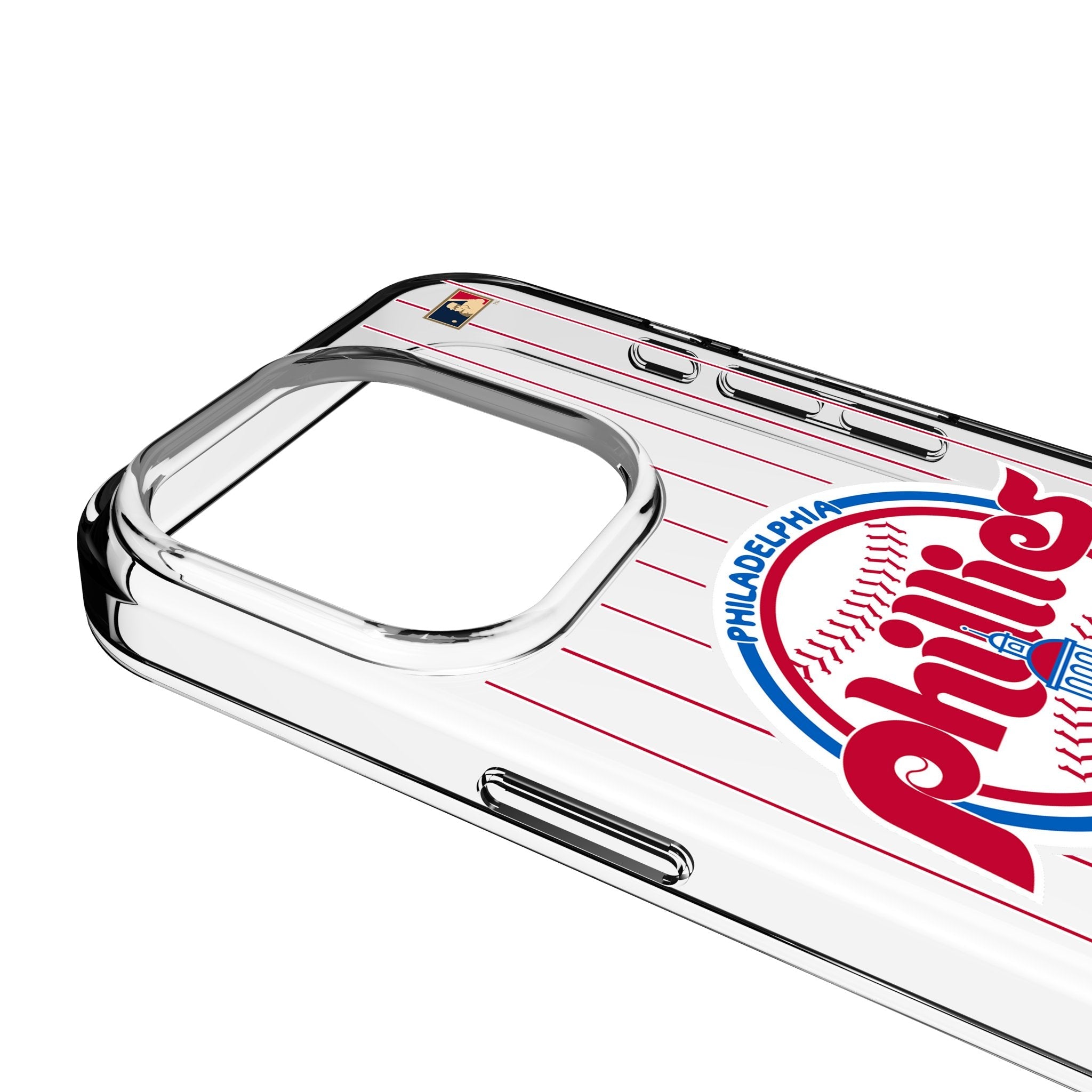 Philadelphia Phillies 1984-1991 - Cooperstown Collection Pinstripe Clear Phone Case for Apple iPhone 3