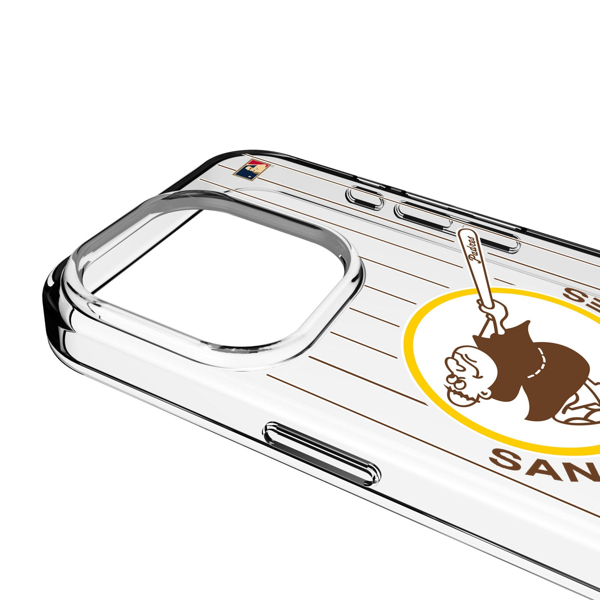 San Diego Padres 1969-1984 - Cooperstown Collection Pinstripe Clear Phone Case for Apple iPhone 3