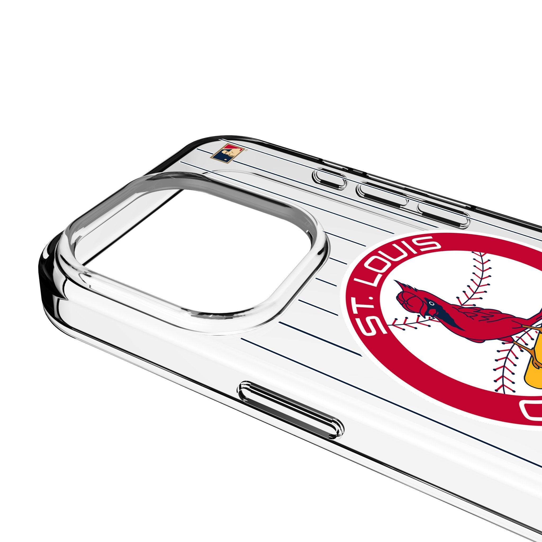 St Louis Cardinals 1966-1997 - Cooperstown Collection Pinstripe Clear Phone Case for Apple iPhone 3