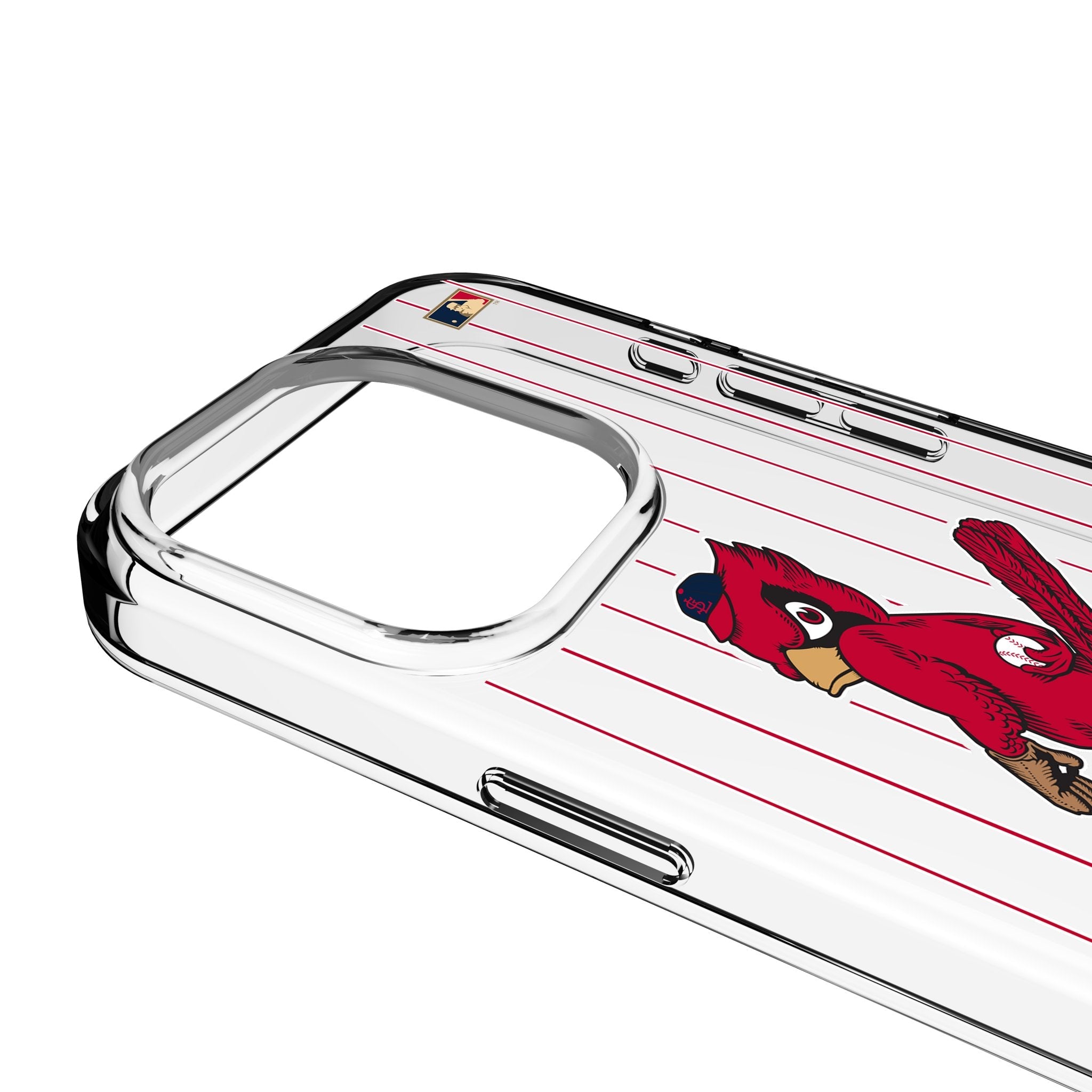 St Louis Cardinals 1950s - Cooperstown Collection Pinstripe Clear Phone Case for Apple iPhone 3