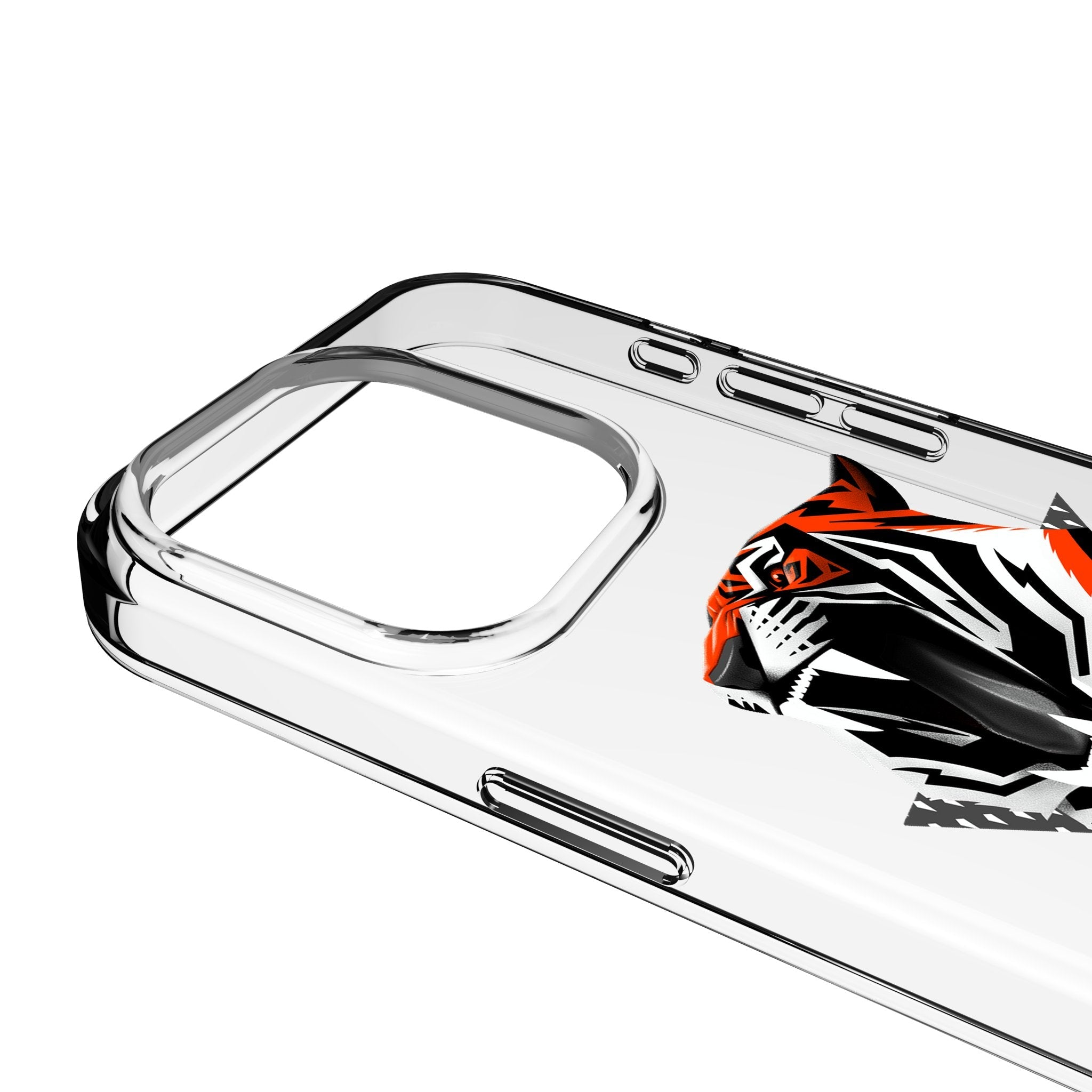 Cincinnati Bengals 2024 Edition Clear Phone Case for Apple iPhone 3