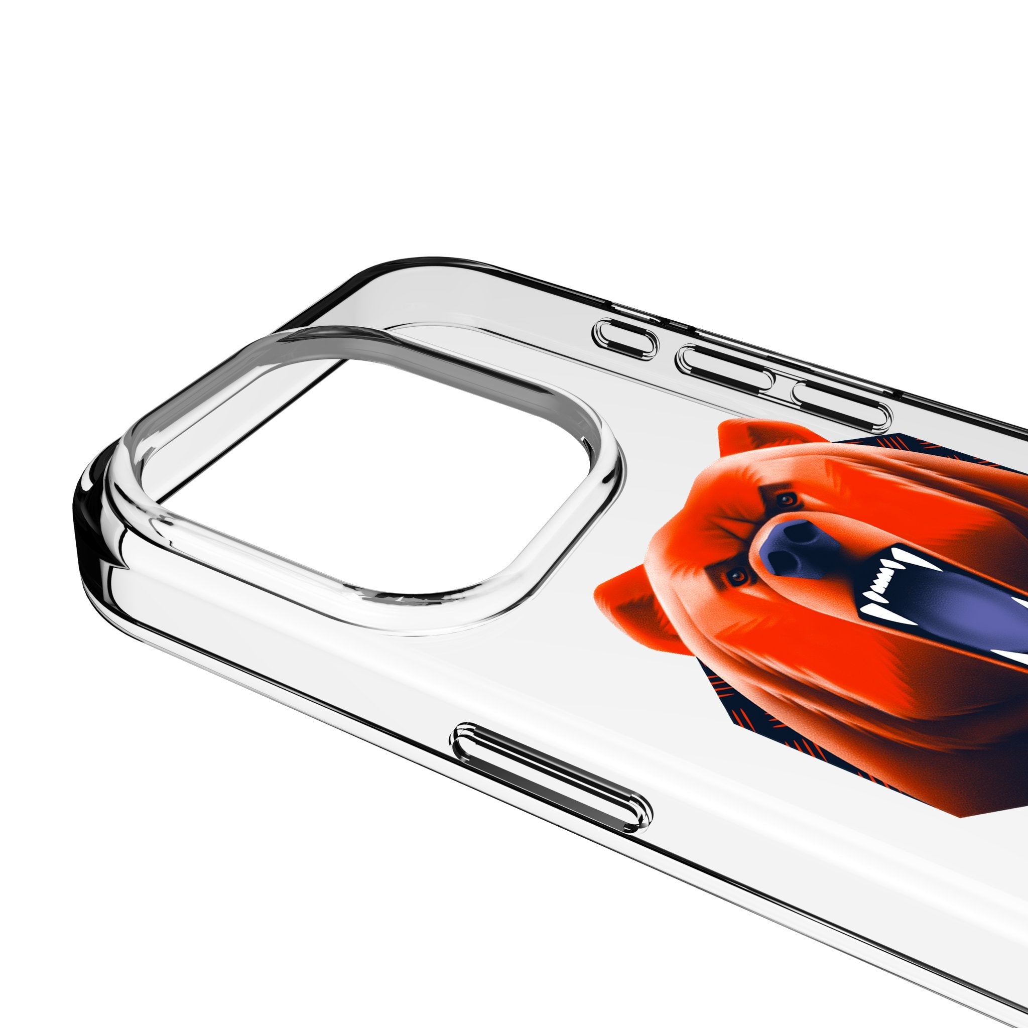 Chicago Bears 2024 Edition Clear Phone Case for Apple iPhone 3