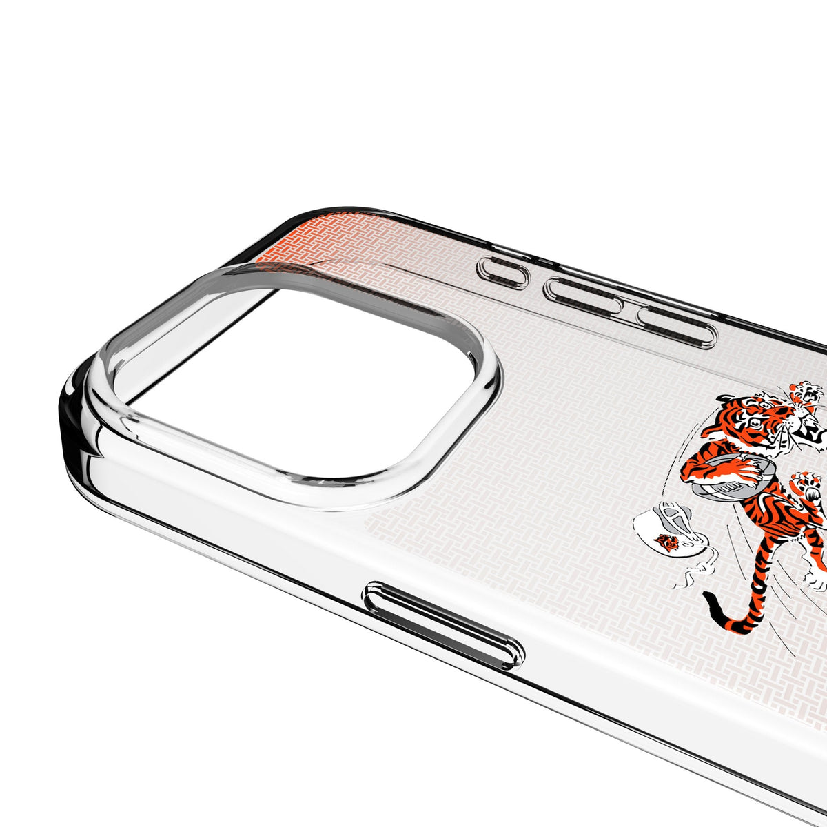 Cincinnati Bengals Historic Collection Linen Clear Phone Case for Apple iPhone 3