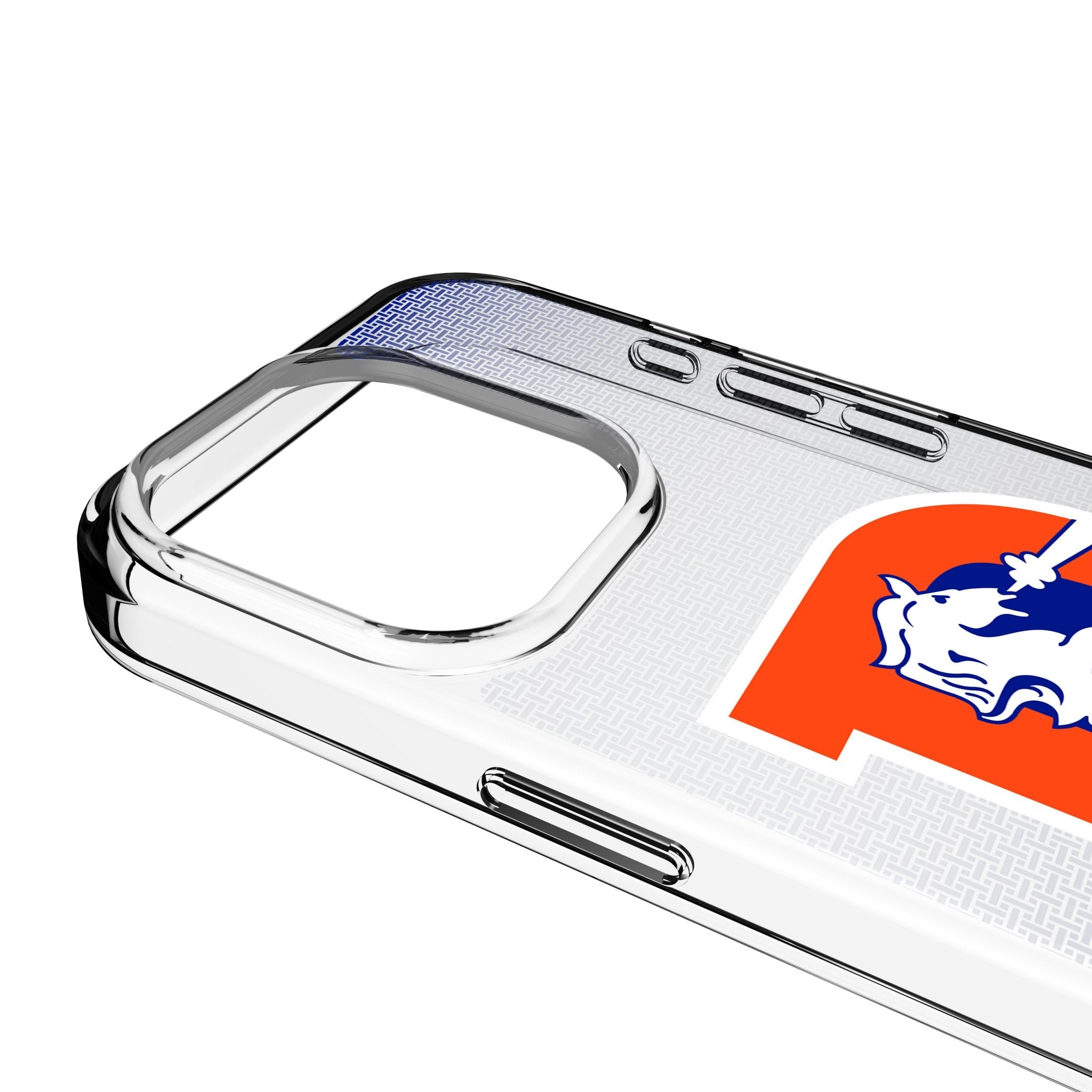 Denver Broncos 1993-1996 Historic Collection Linen Clear Phone Case for Apple iPhone 3