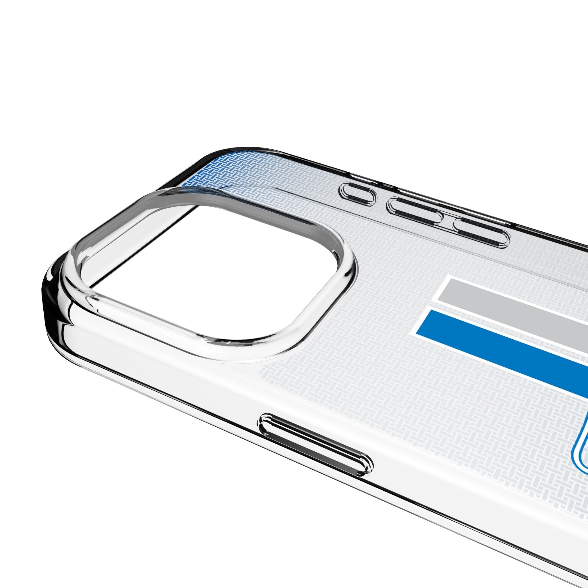 Detroit Lions Retro Linen Clear Phone Case for Apple iPhone 3