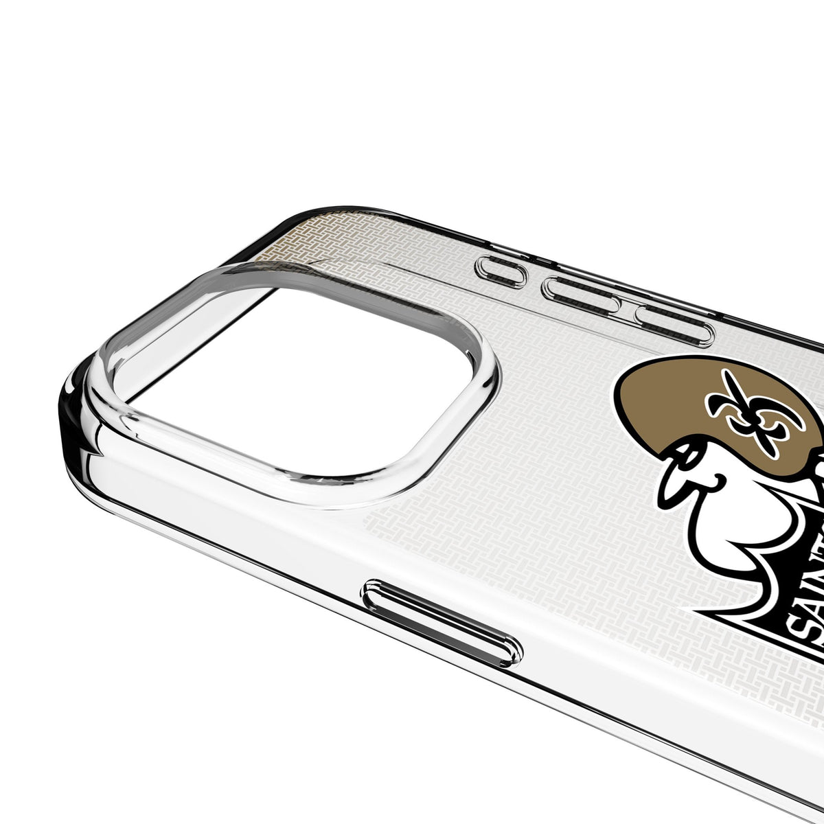 New Orleans Saints Historic Collection Linen Clear Phone Case for Apple iPhone 3