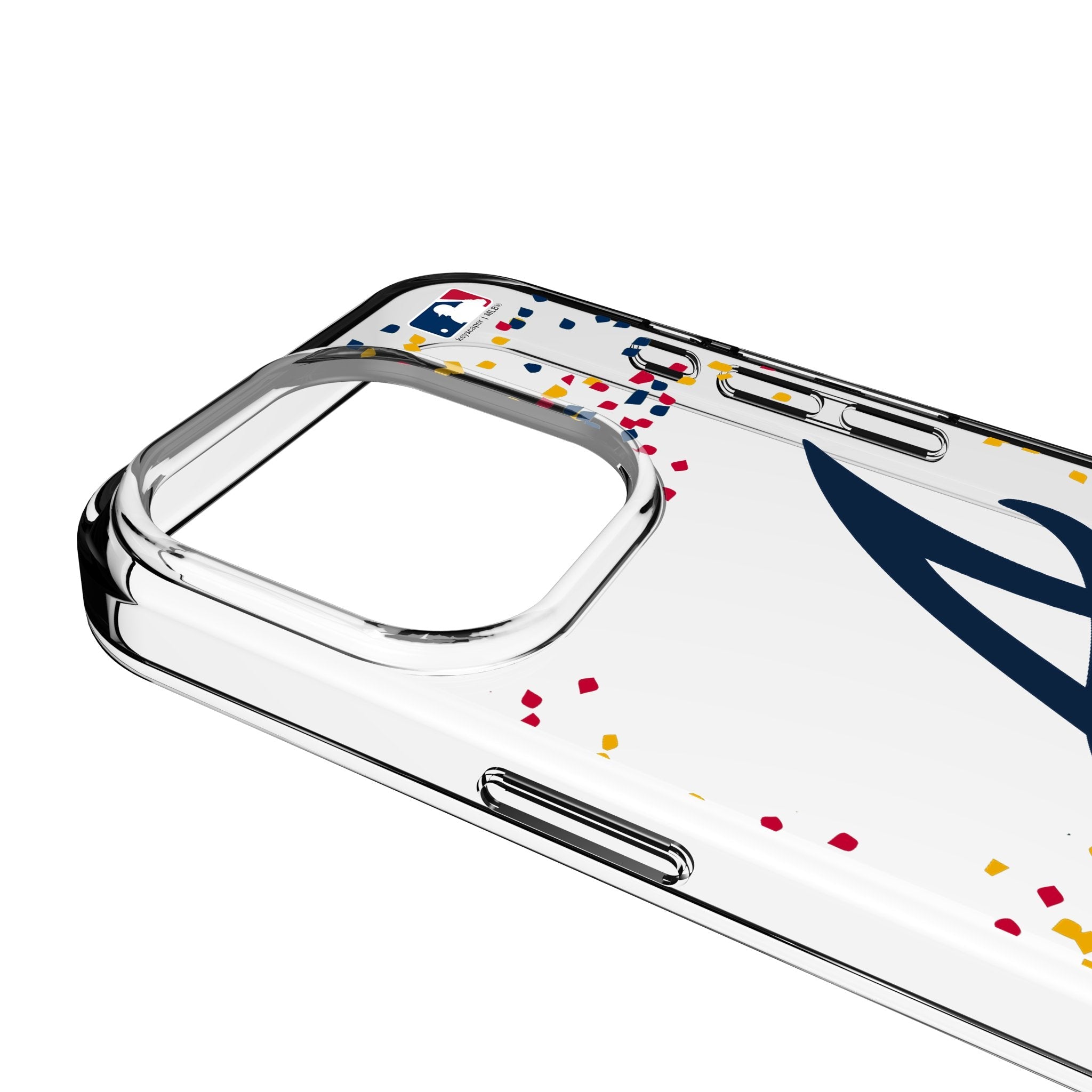 Atlanta Braves Confetti Clear Phone Case for Apple iPhone 3