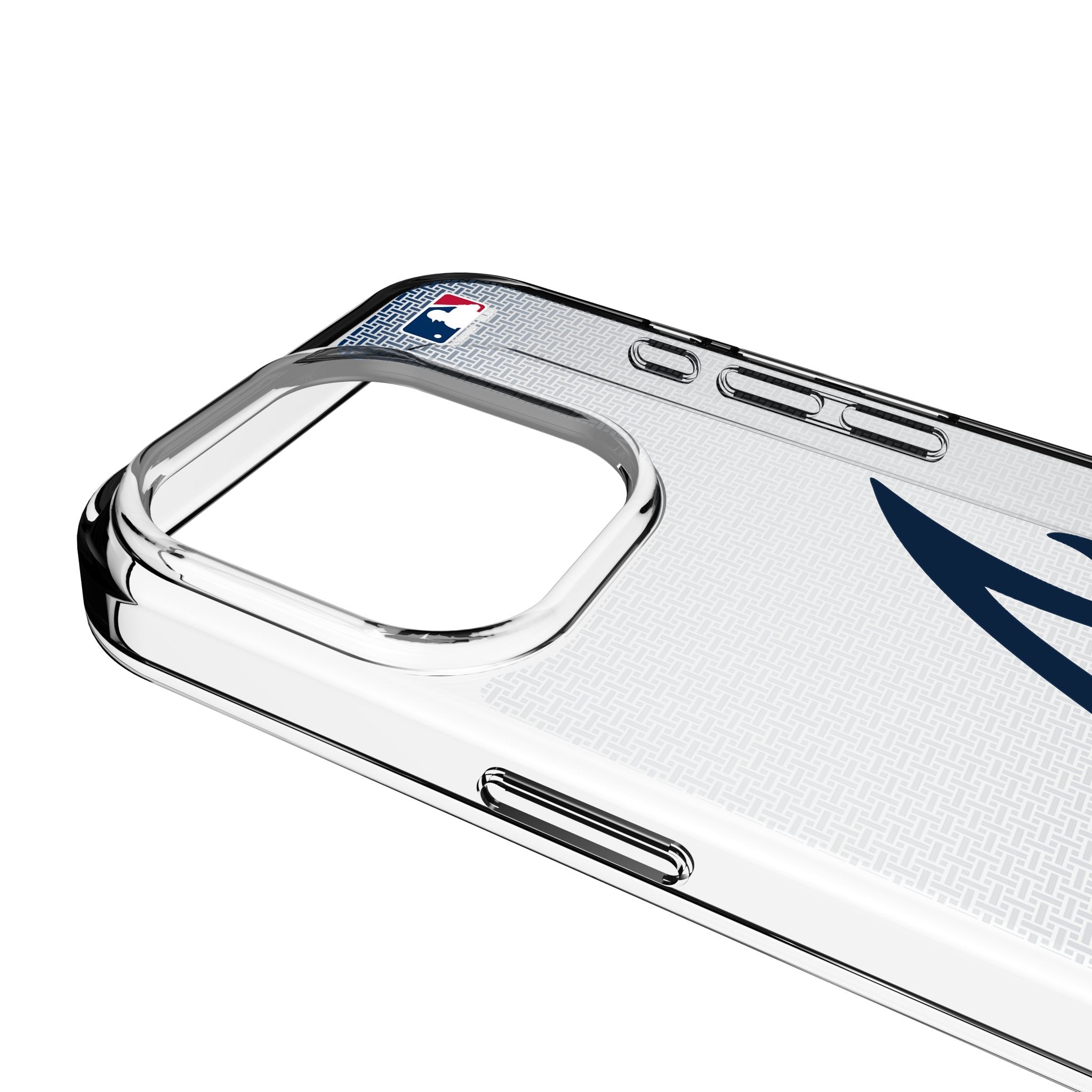 Atlanta Braves Linen Clear Phone Case for Apple iPhone 3
