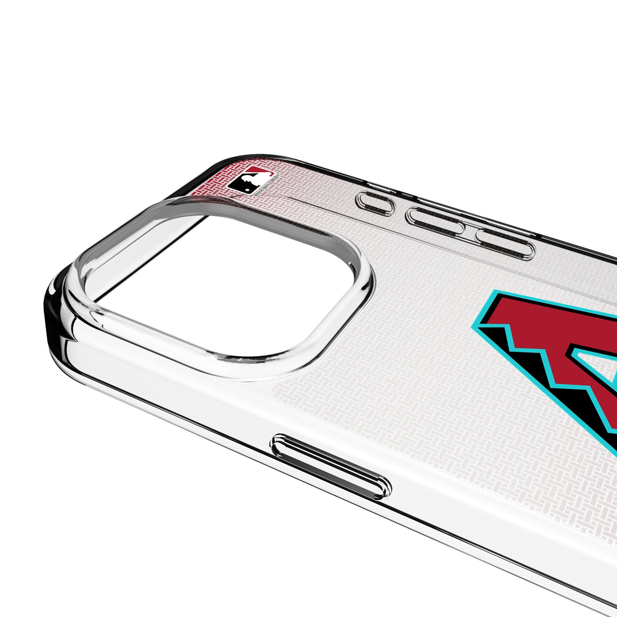 Arizona Diamondbacks Linen Clear Phone Case for Apple iPhone 3