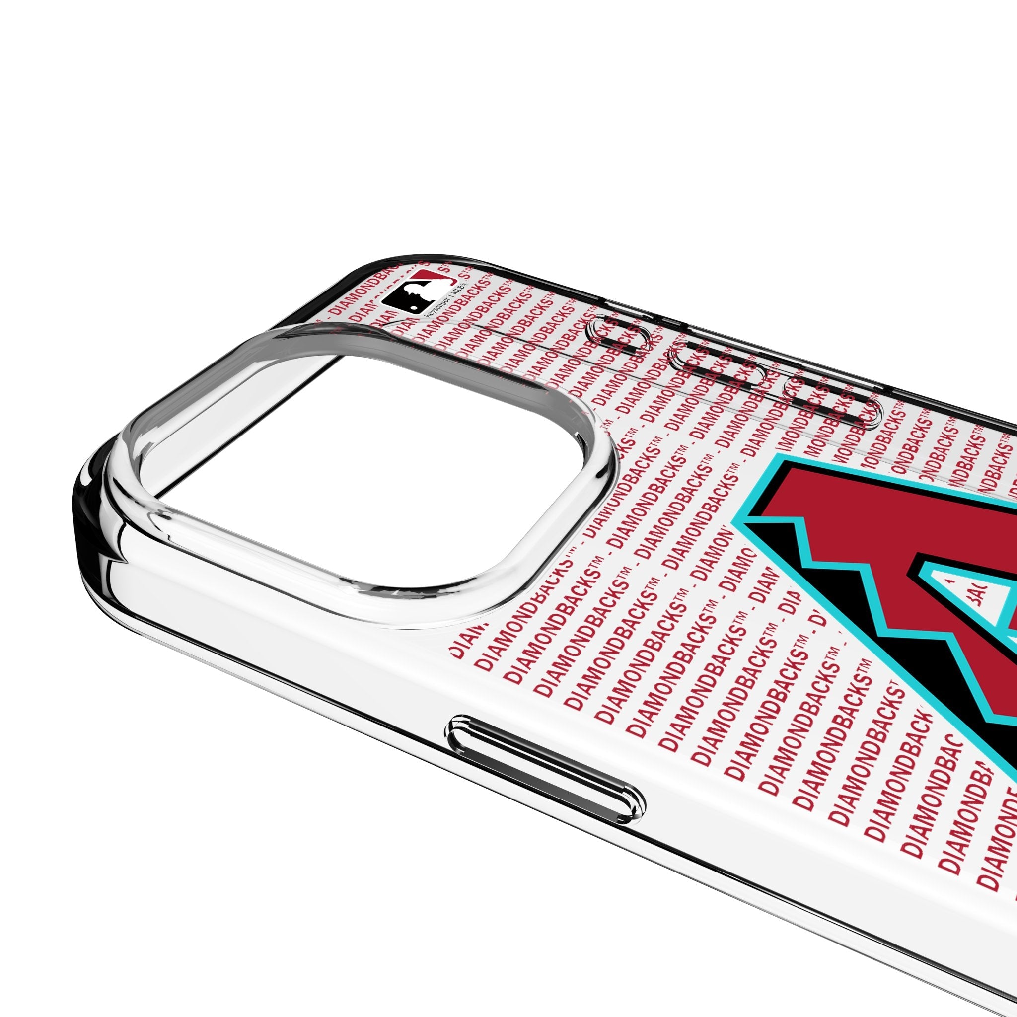 Arizona Diamondbacks Text Backdrop Clear Phone Case for Apple iPhone 3