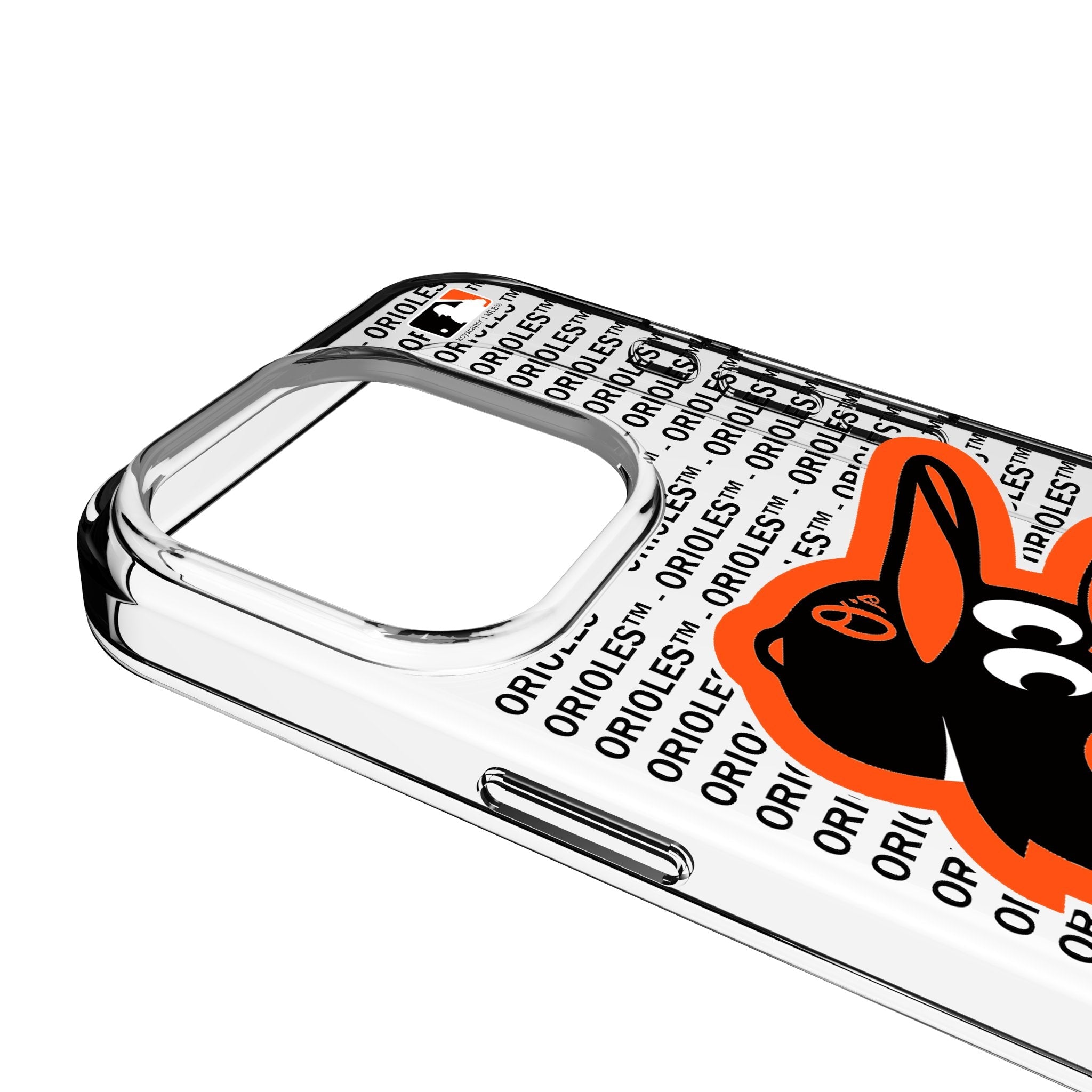 Baltimore Orioles Text Backdrop Clear Phone Case for Apple iPhone 3