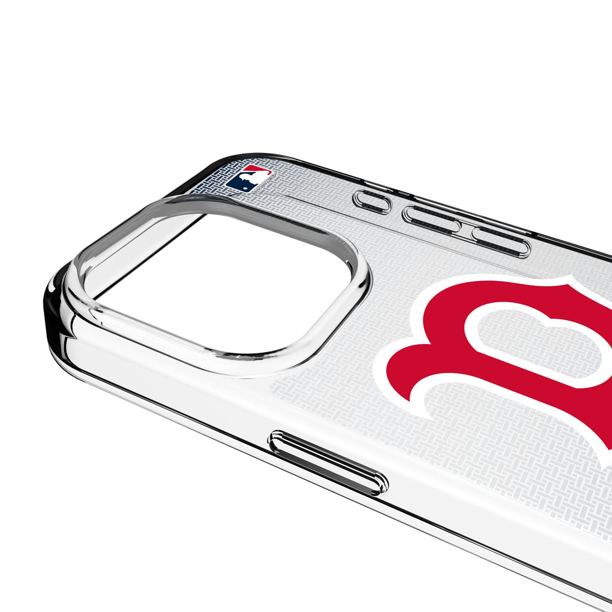 Boston Red Sox Linen Clear Phone Case for Apple iPhone 3
