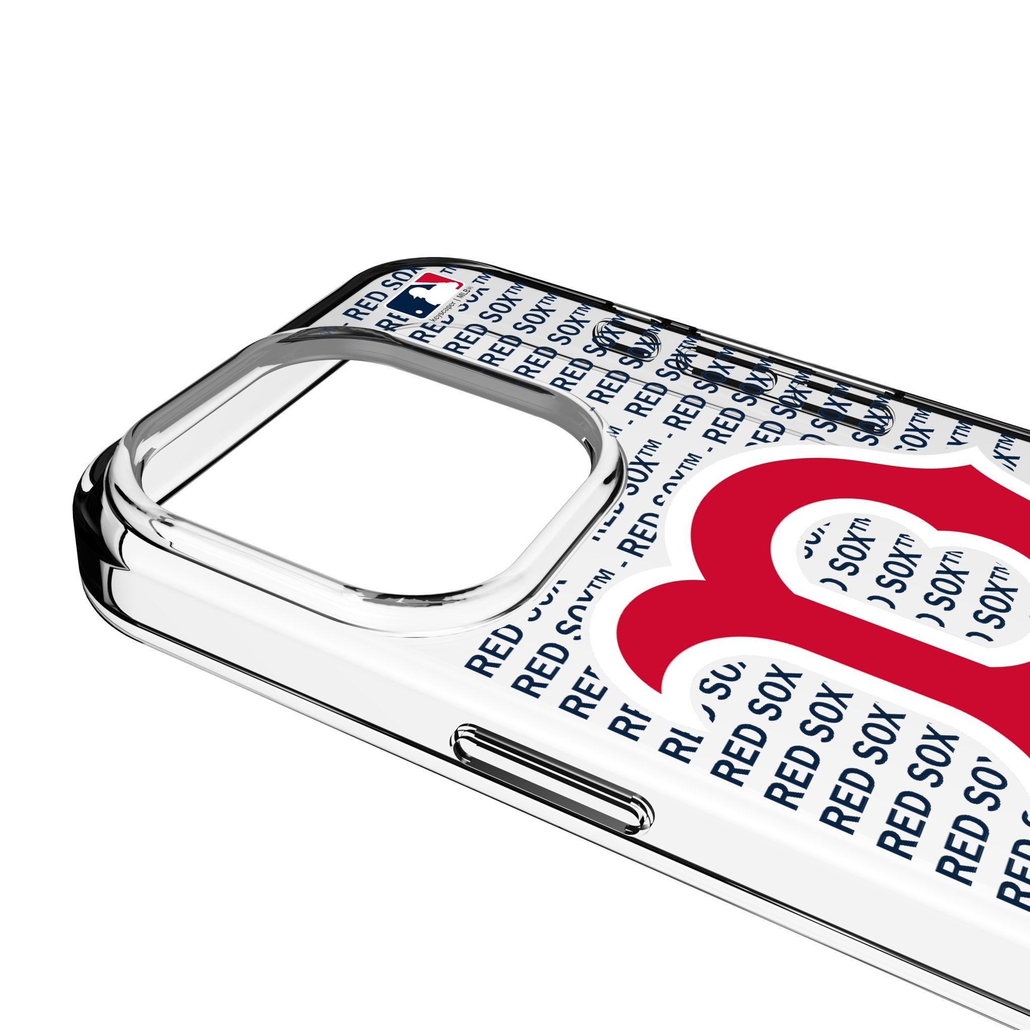 Boston Red Sox Text Backdrop Clear Phone Case for Apple iPhone 3