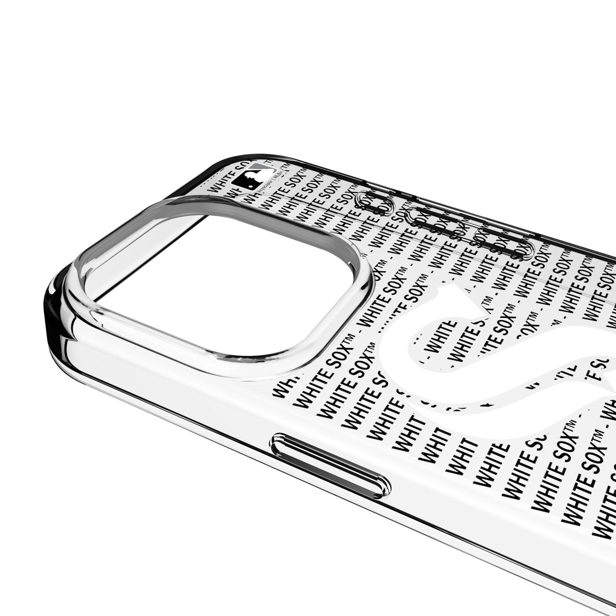 Chicago White Sox Text Backdrop Clear Phone Case for Apple iPhone 3