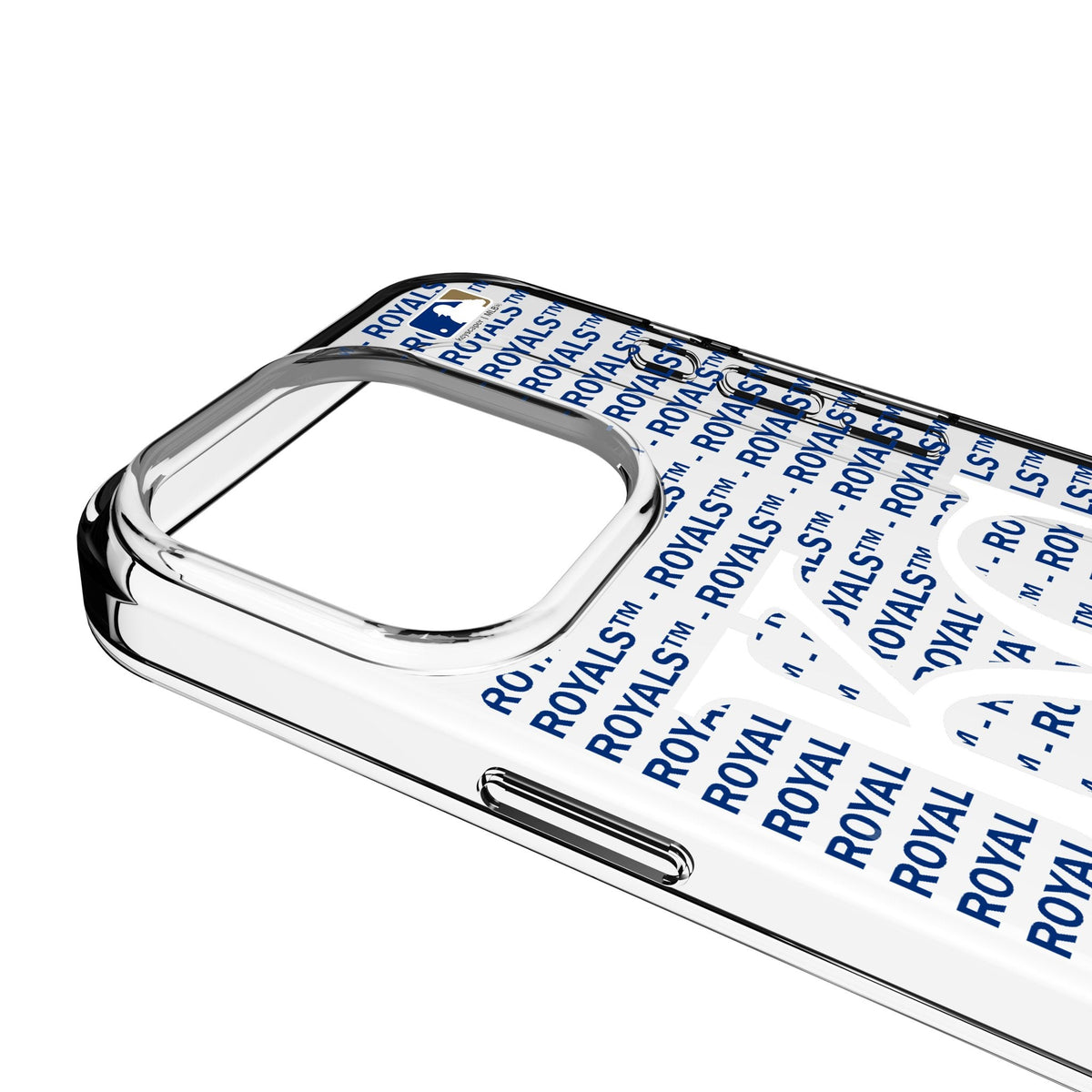 Kansas City Royals Text Backdrop Clear Phone Case for Apple iPhone 3