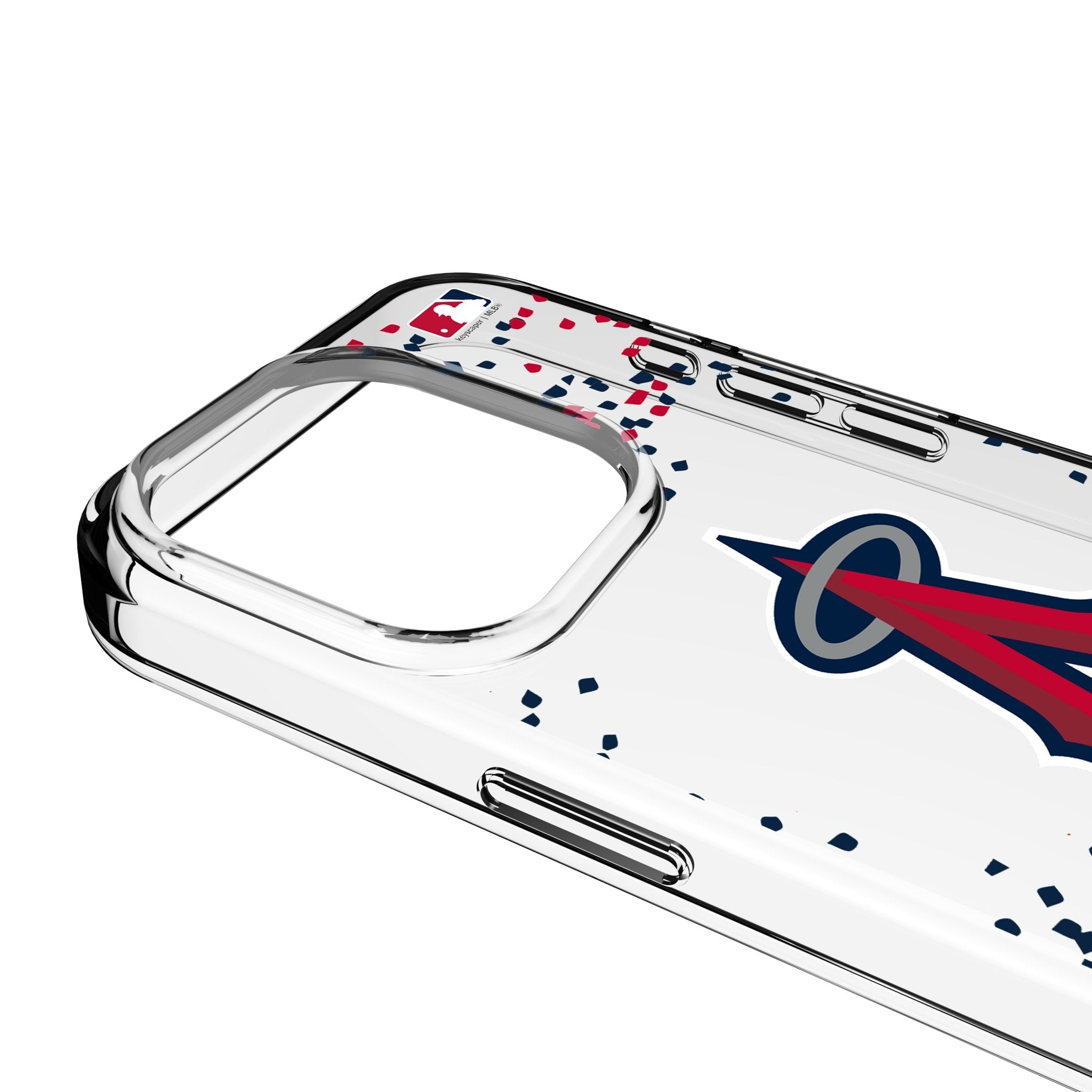 Los Angeles Angels Confetti Clear Phone Case for Apple iPhone 3