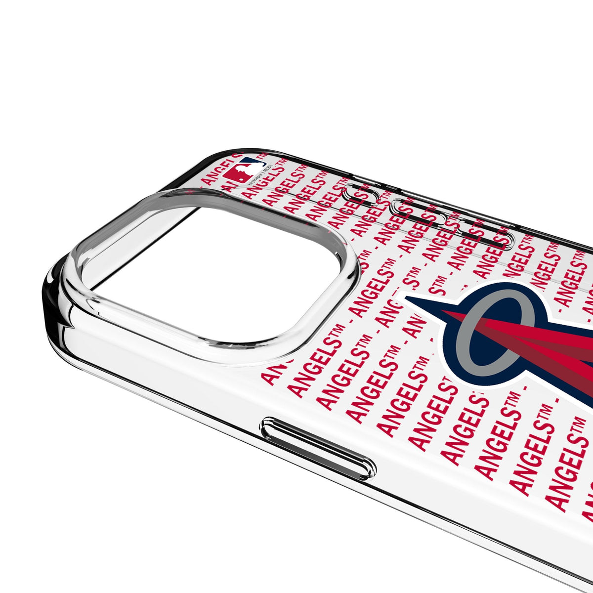 Los Angeles Angels Text Backdrop Clear Phone Case for Apple iPhone 3