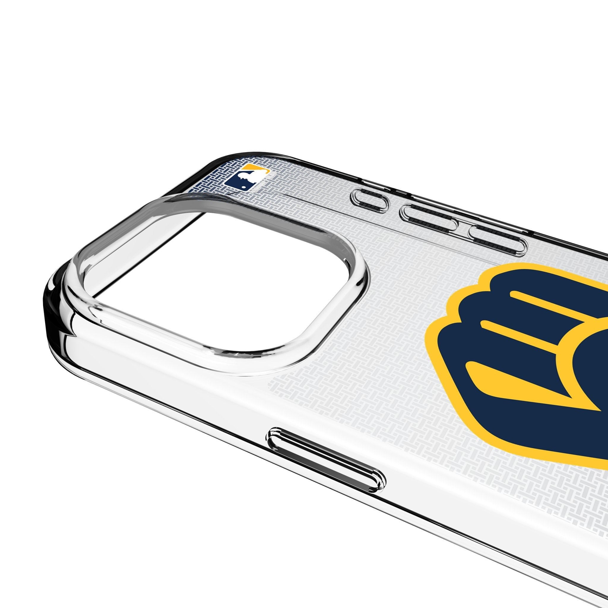 Milwaukee Brewers Linen Clear Phone Case for Apple iPhone 3