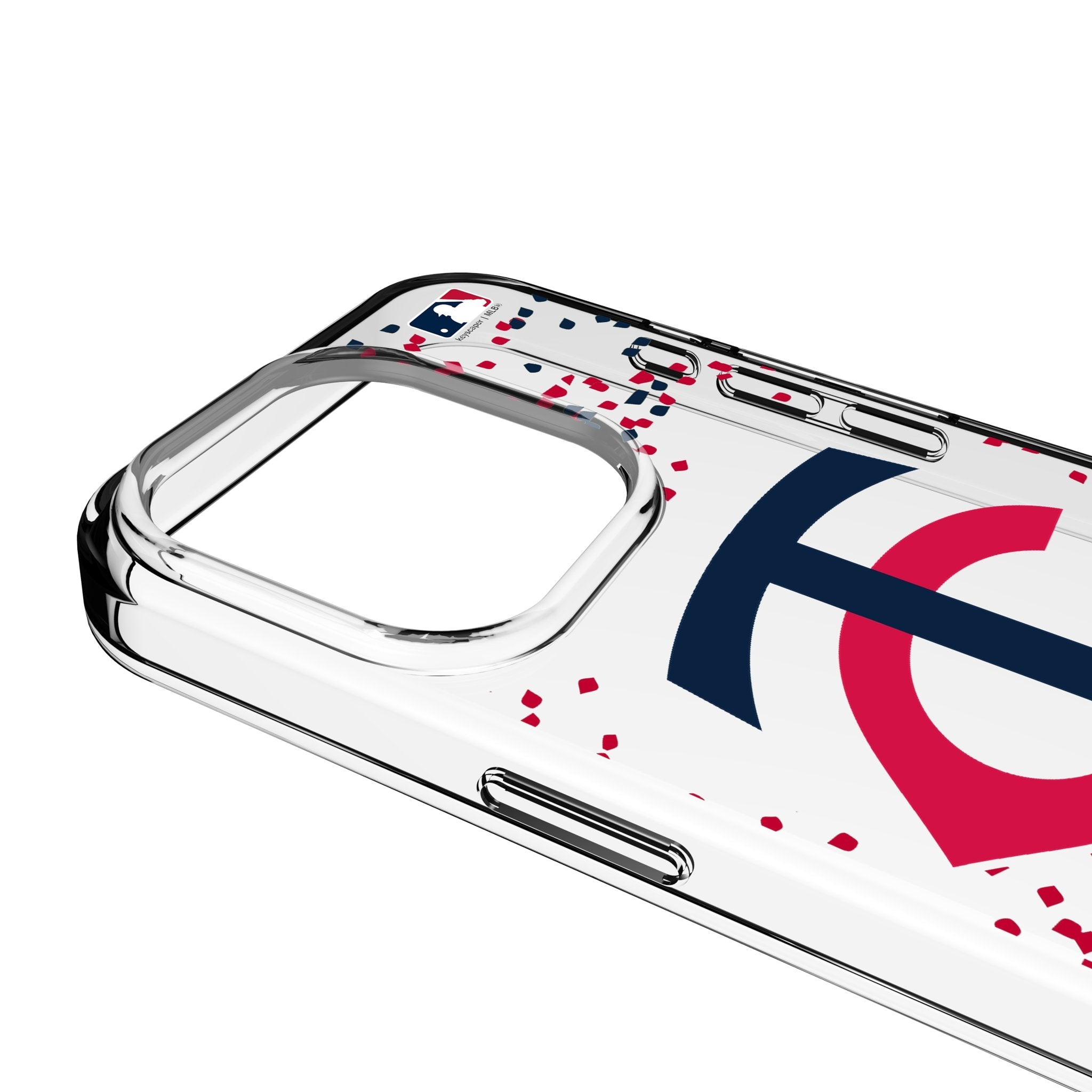 Minnesota Twins Confetti Clear Phone Case for Apple iPhone 3