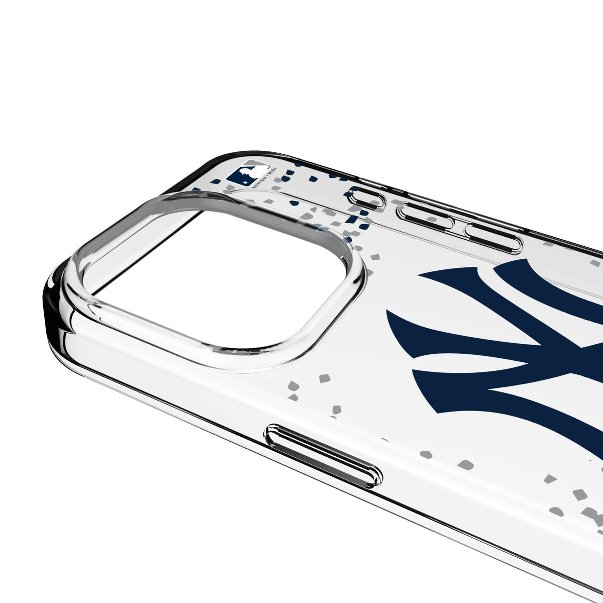 New York Yankees Confetti Clear Phone Case for Apple iPhone 3