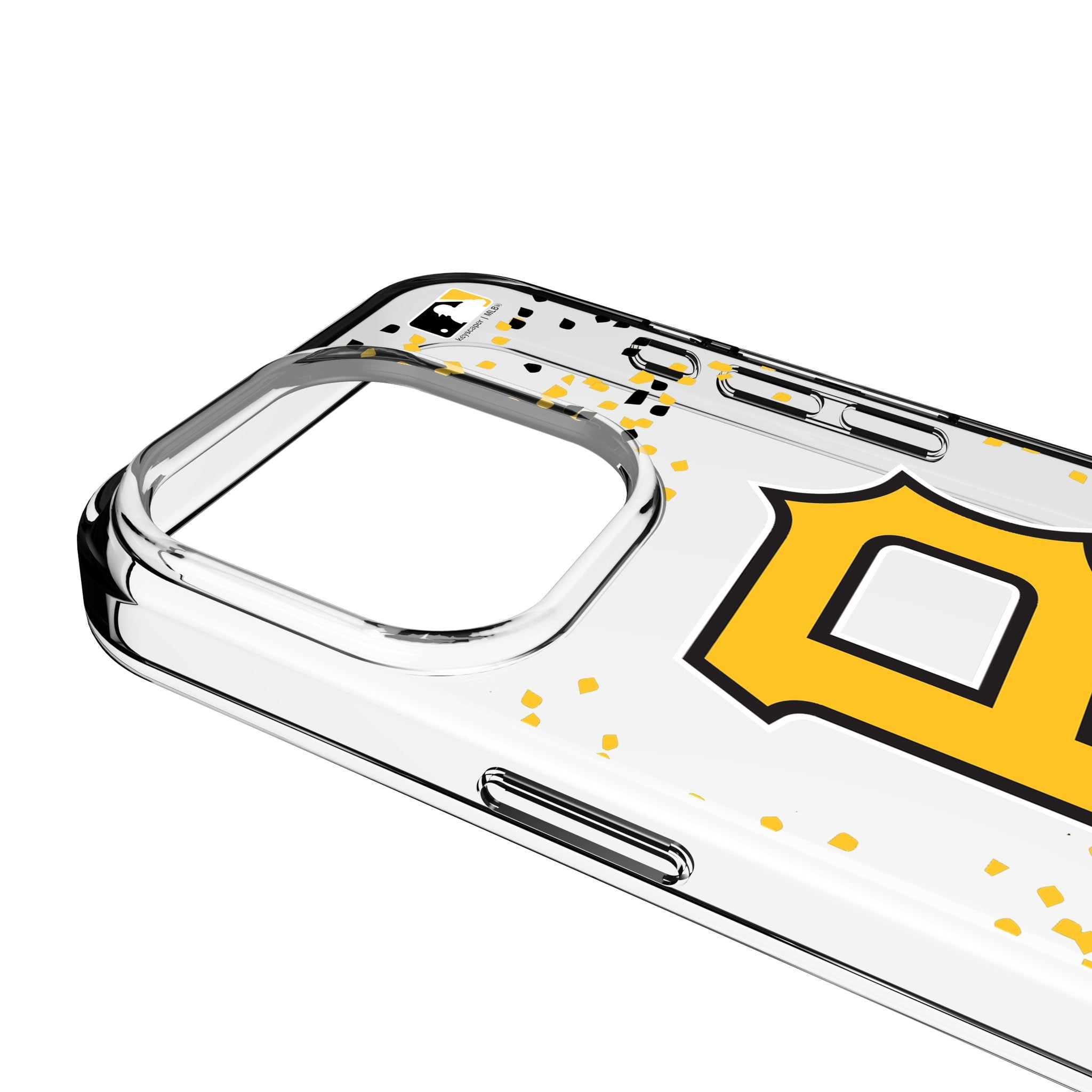 Pittsburgh Pirates Confetti Clear Phone Case for Apple iPhone 3