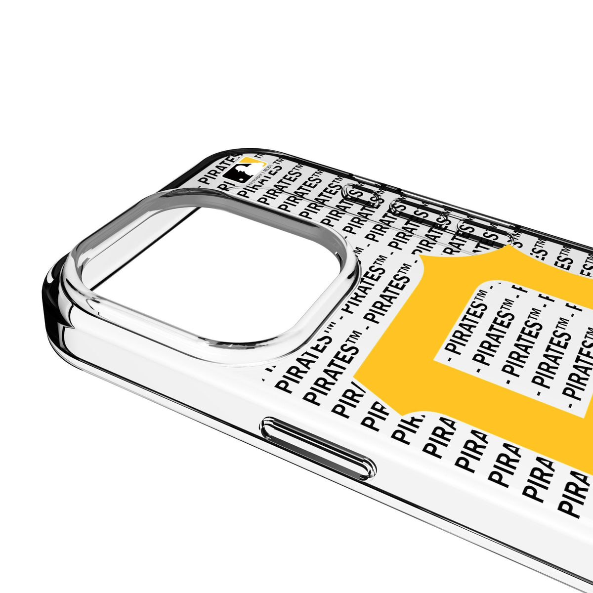 Pittsburgh Pirates Text Backdrop Clear Phone Case for Apple iPhone 3