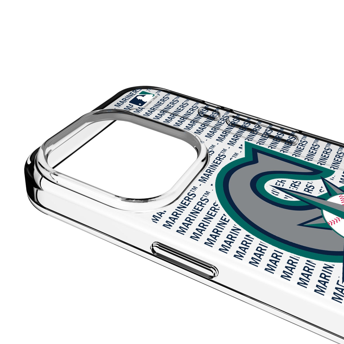 Seattle Mariners Text Backdrop Clear Phone Case for Apple iPhone 3