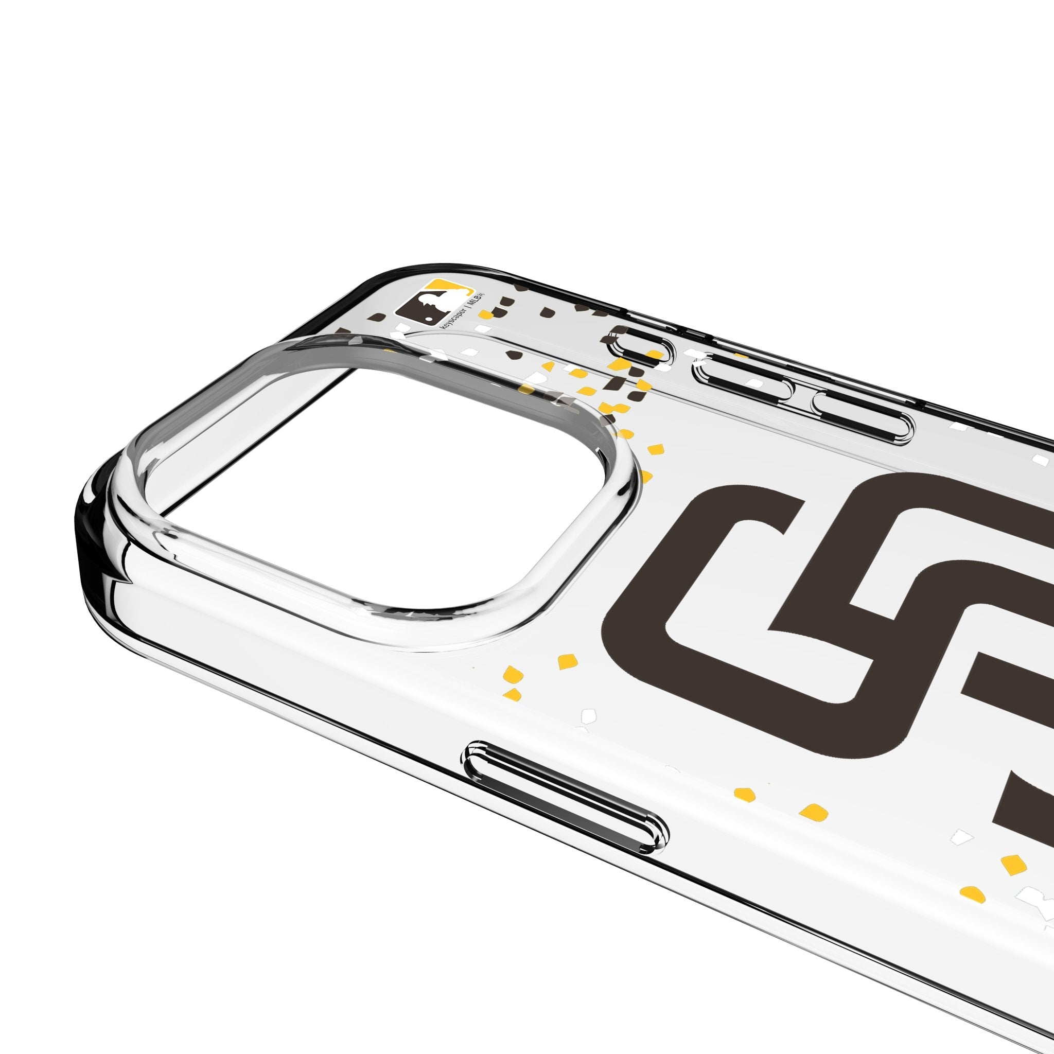 San Diego Padres Confetti Clear Phone Case for Apple iPhone 3