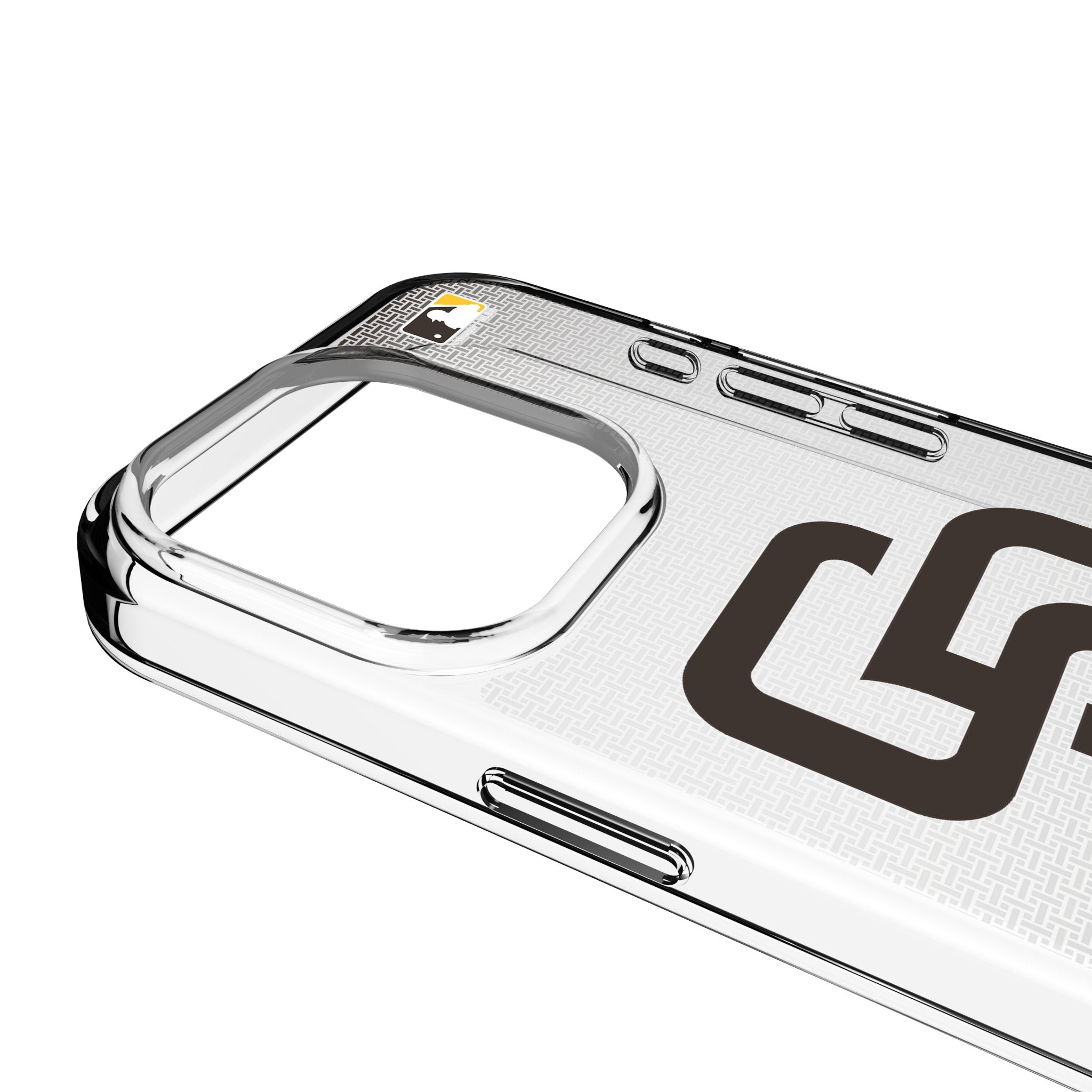 San Diego Padres Linen Clear Phone Case for Apple iPhone 3