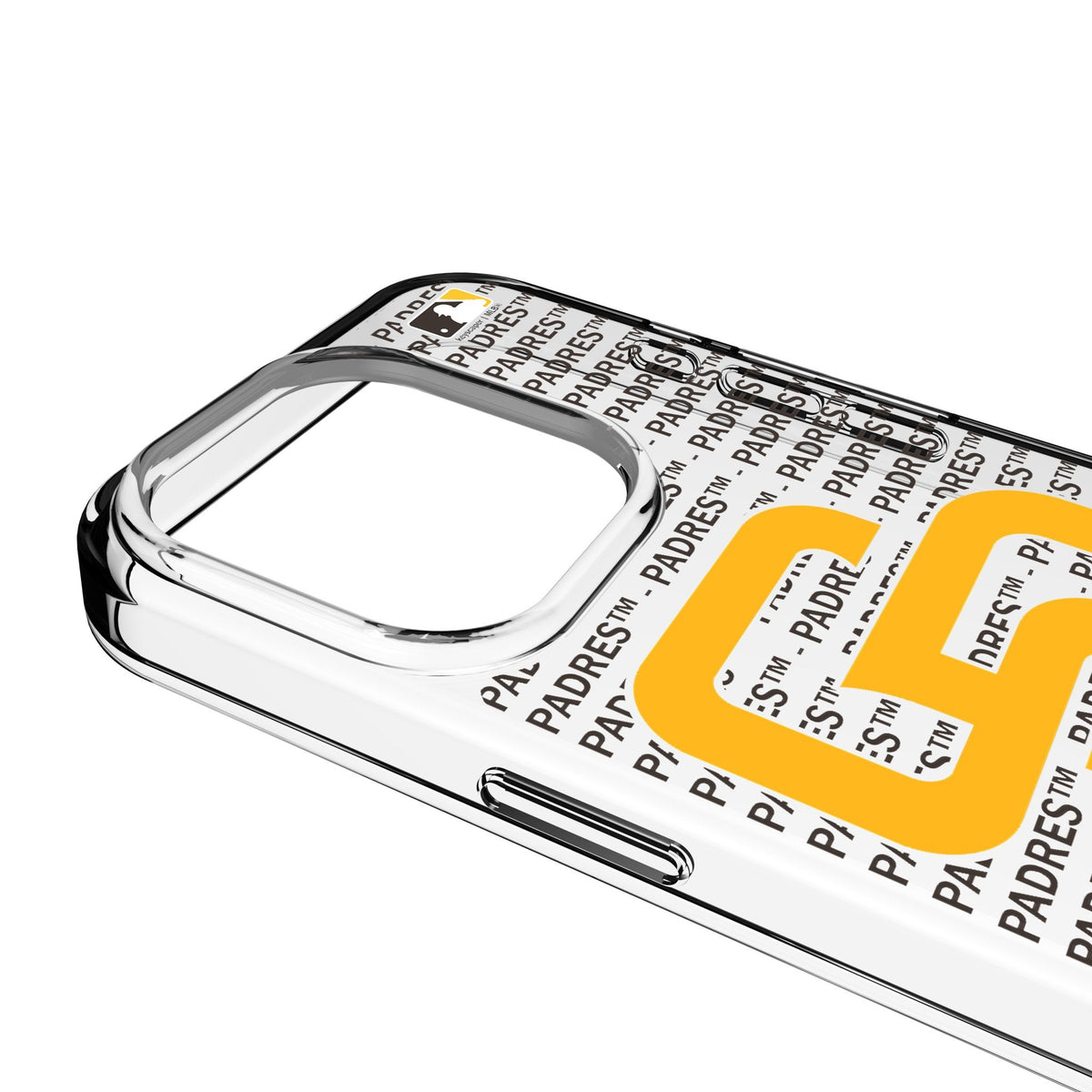 San Diego Padres Text Backdrop Clear Phone Case for Apple iPhone 3