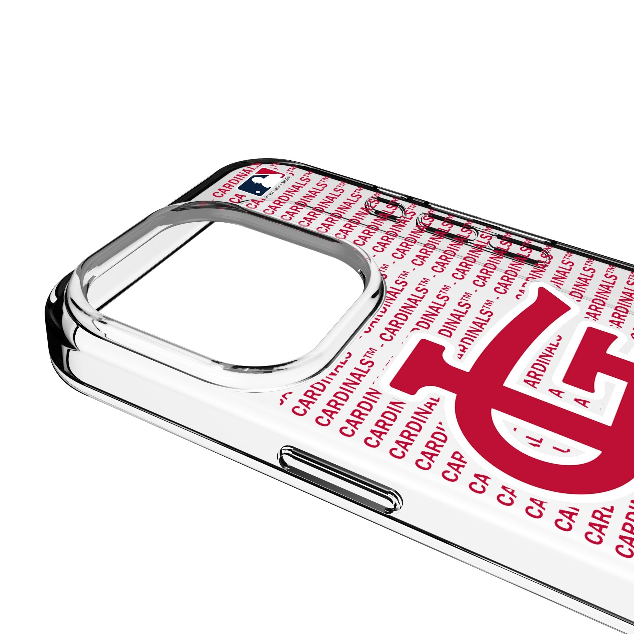 St Louis Cardinals Text Backdrop Clear Phone Case for Apple iPhone 3